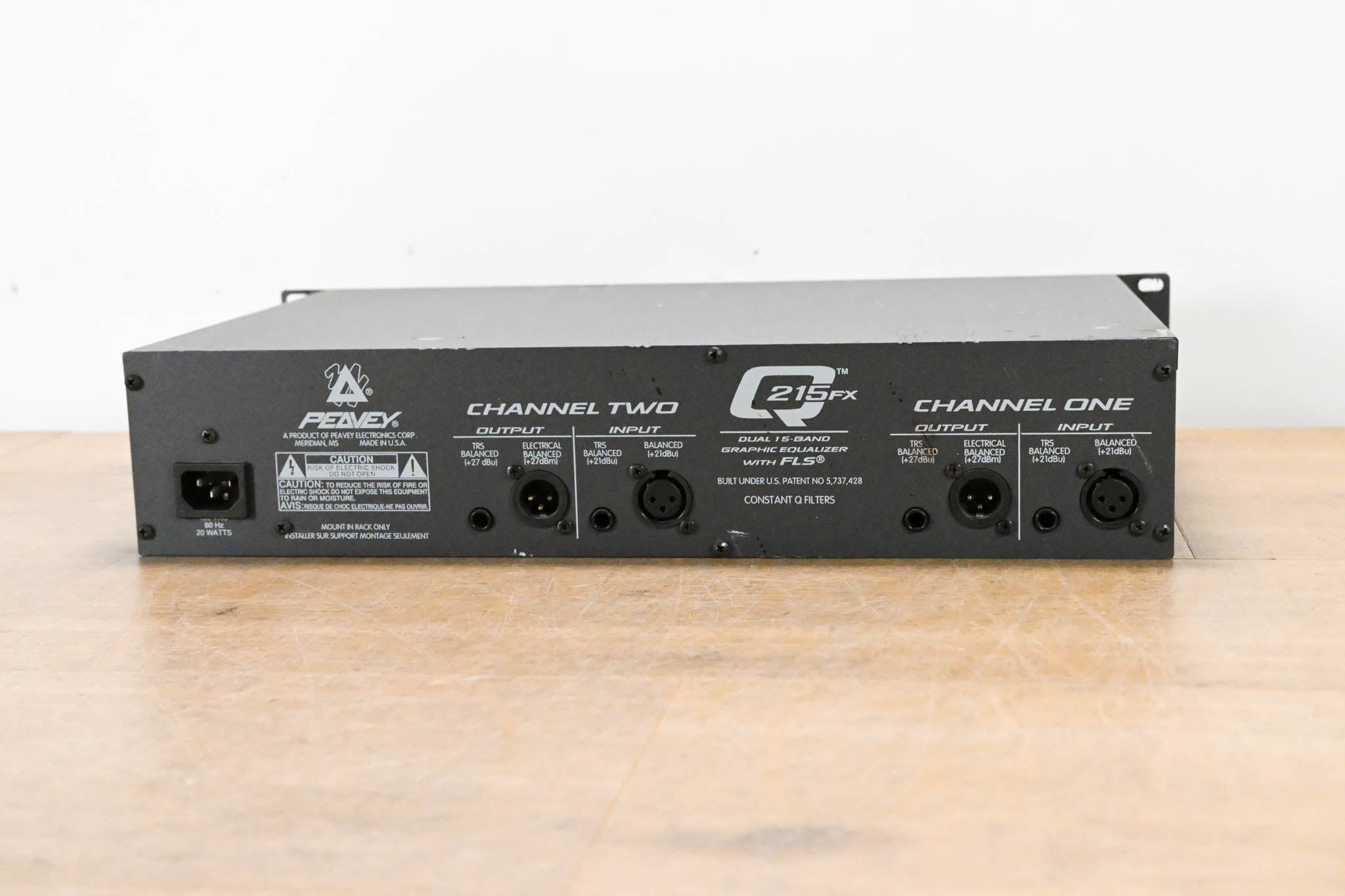 Peavey Q215FX Dual-Channel 15-Band Graphic Equalizer
