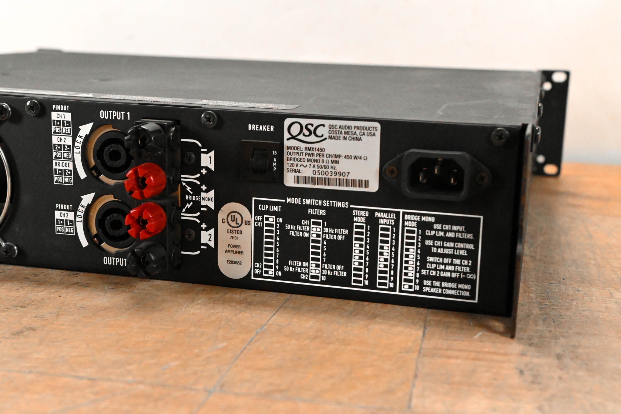 QSC RMX1450 2-Channel Power Amplifier