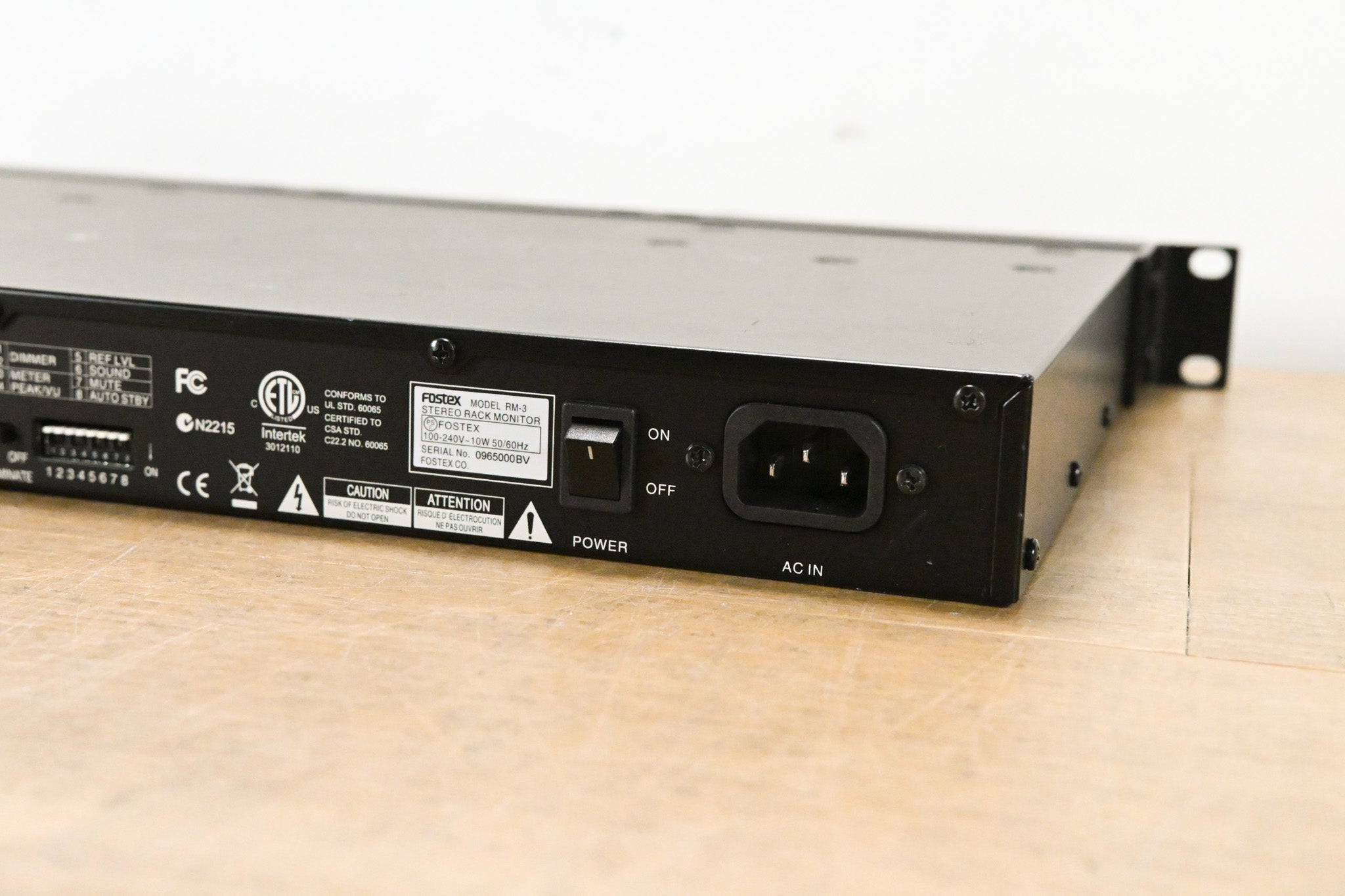 Fostex RM-3 1RU Rack-Mount 20W Stereo Monitor System