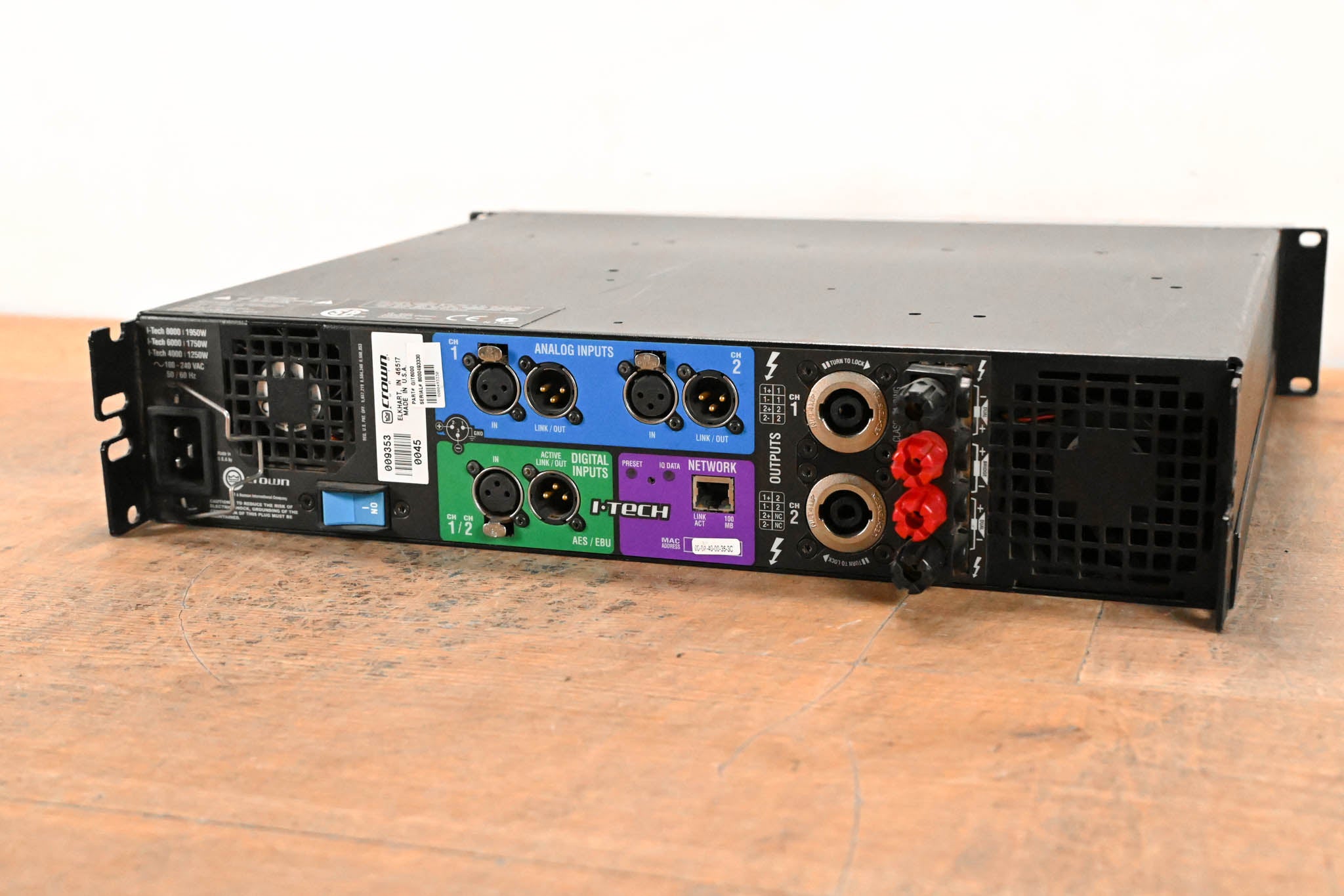 Crown I-Tech 6000 2-Channel Power Amplifier