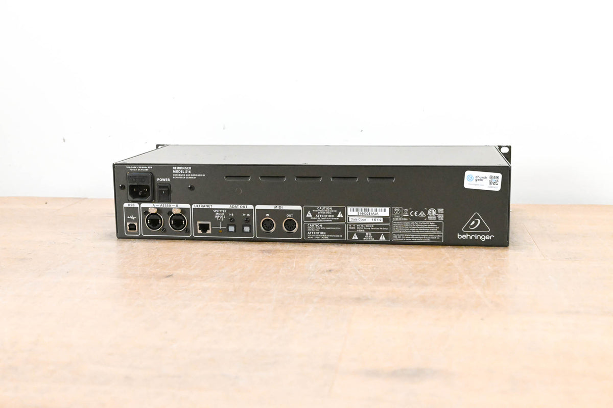 Behringer S16 16 x 8 Digital Stage Box