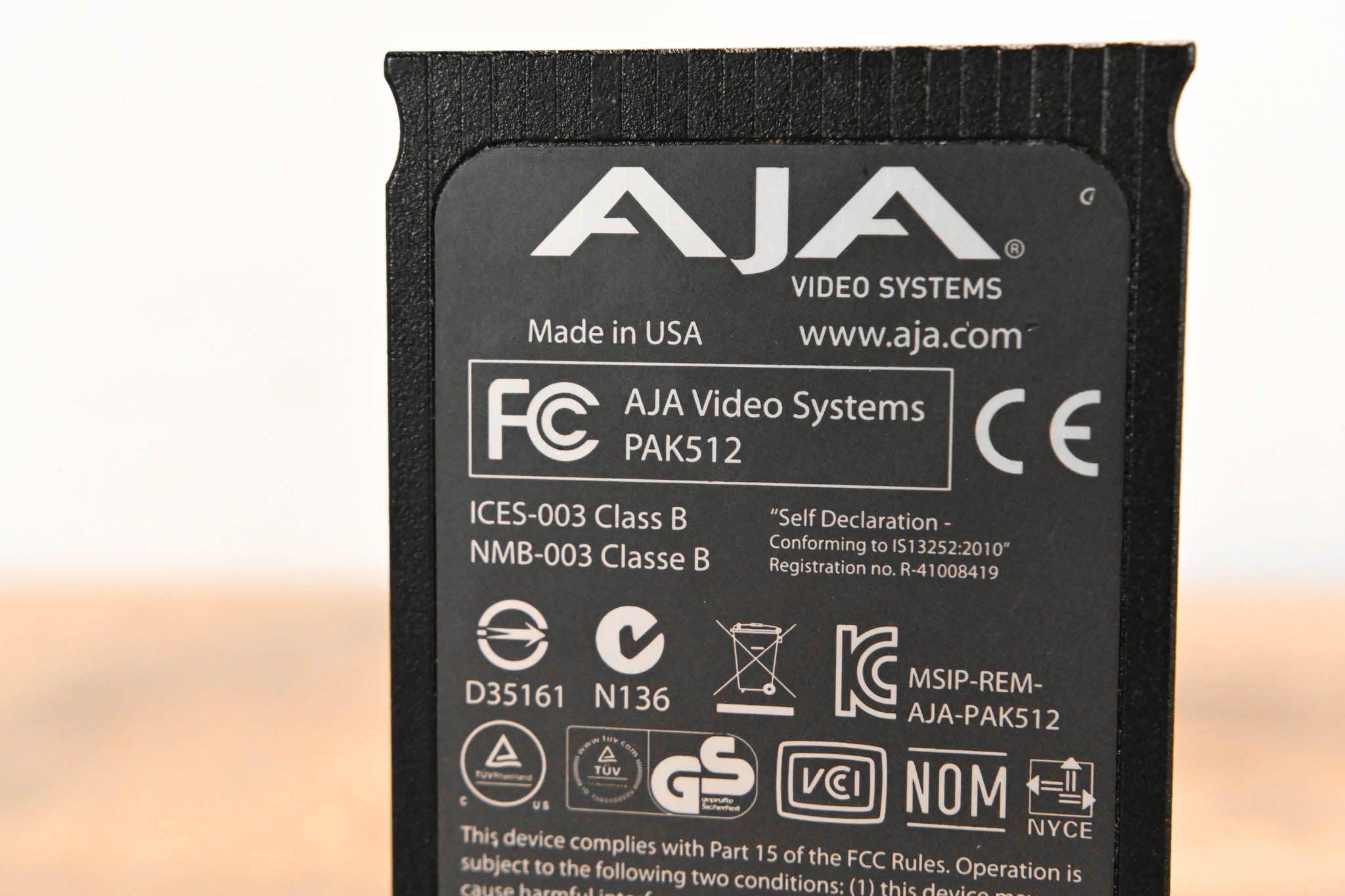 AJA PAK512 SSD Module for Ki Pro Systems