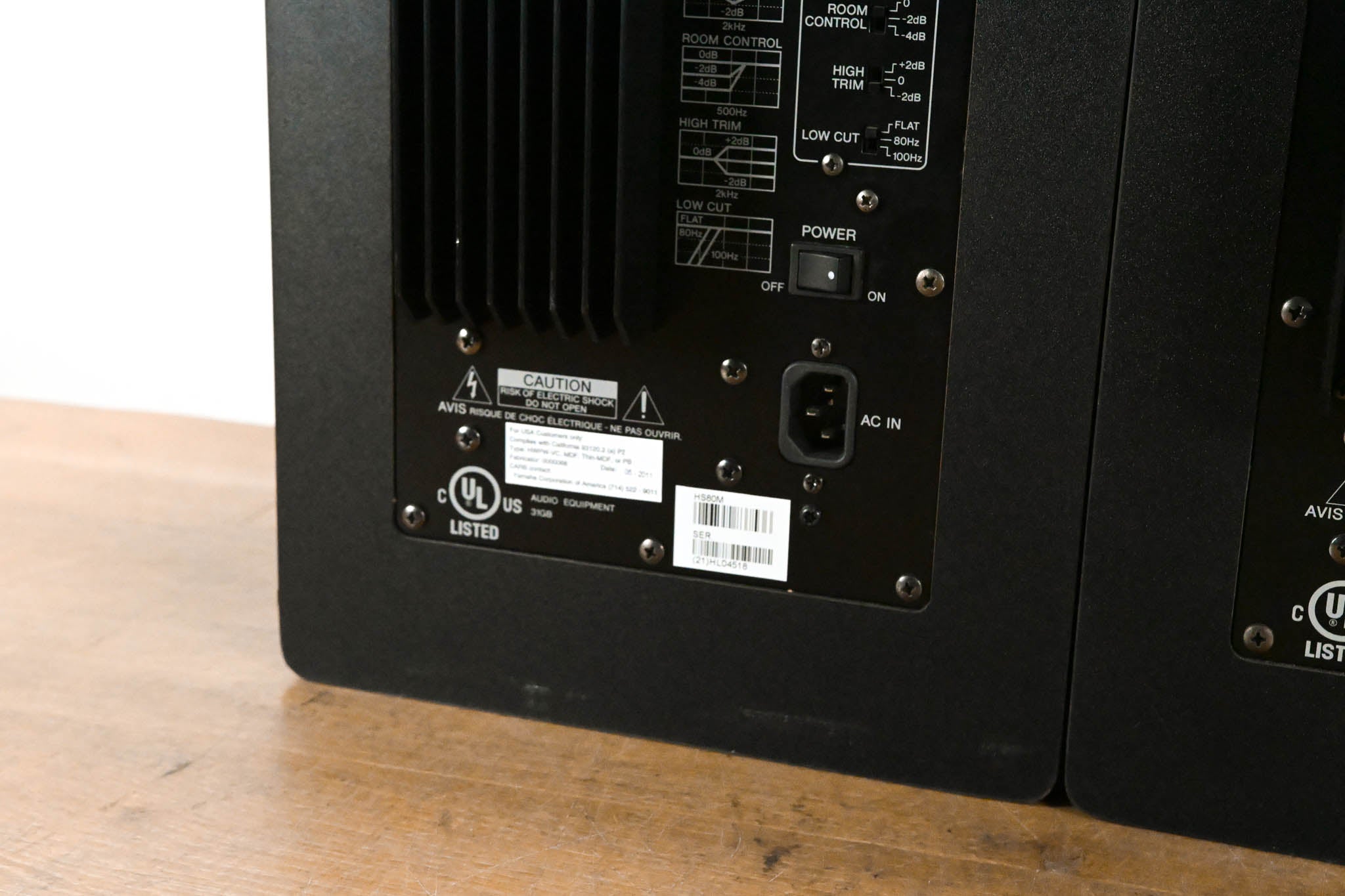 Yamaha HS80M Powered Studio Monitor Speaker (PAIR)