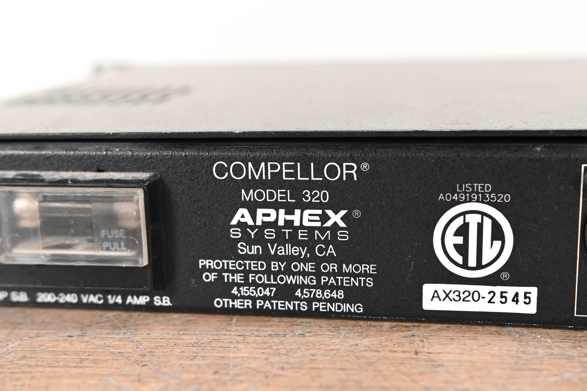 Aphex Compellor 320 Automatic Level Controller