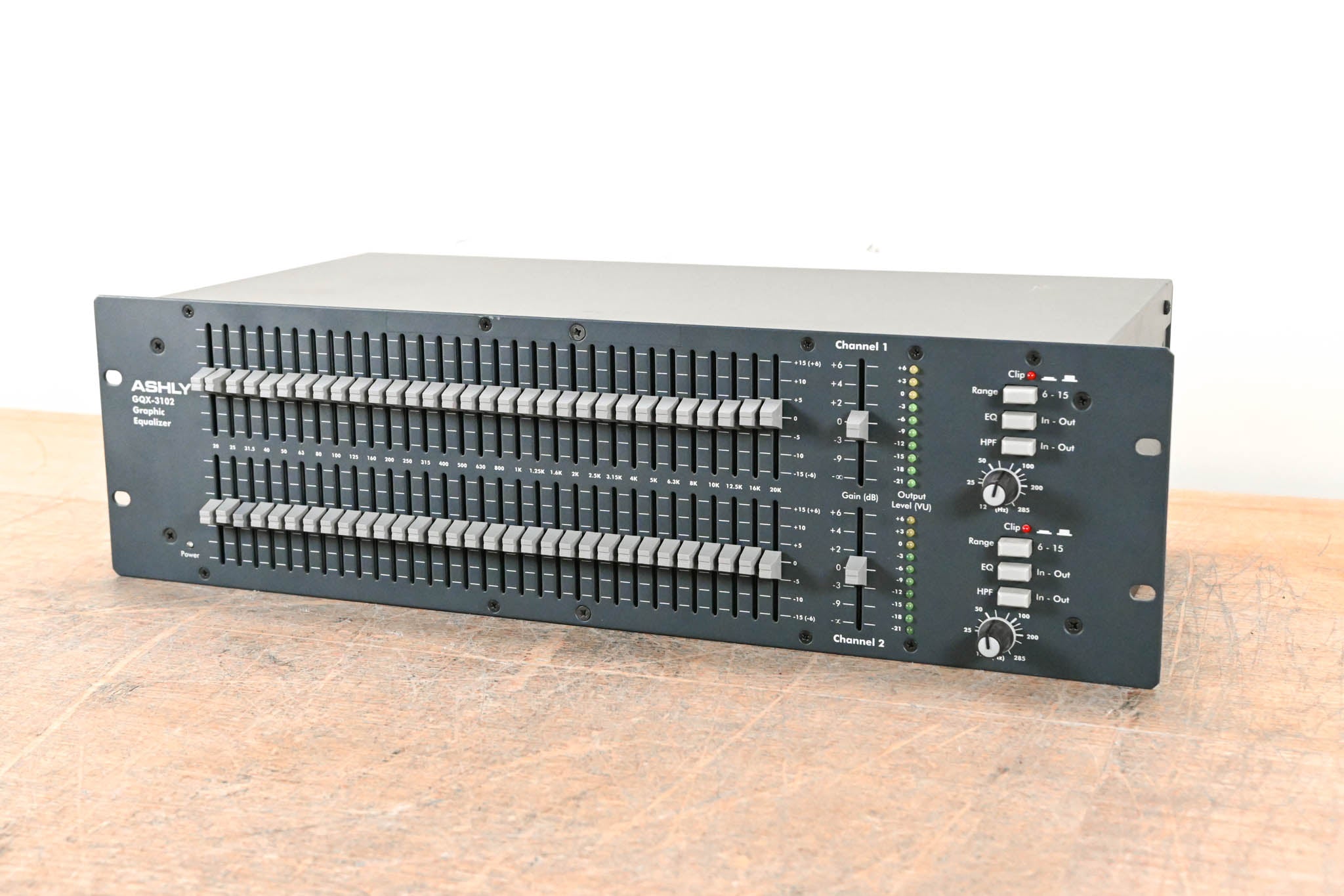 Ashly GQX-3102 2-Channel 31-Band Graphic Equalizer