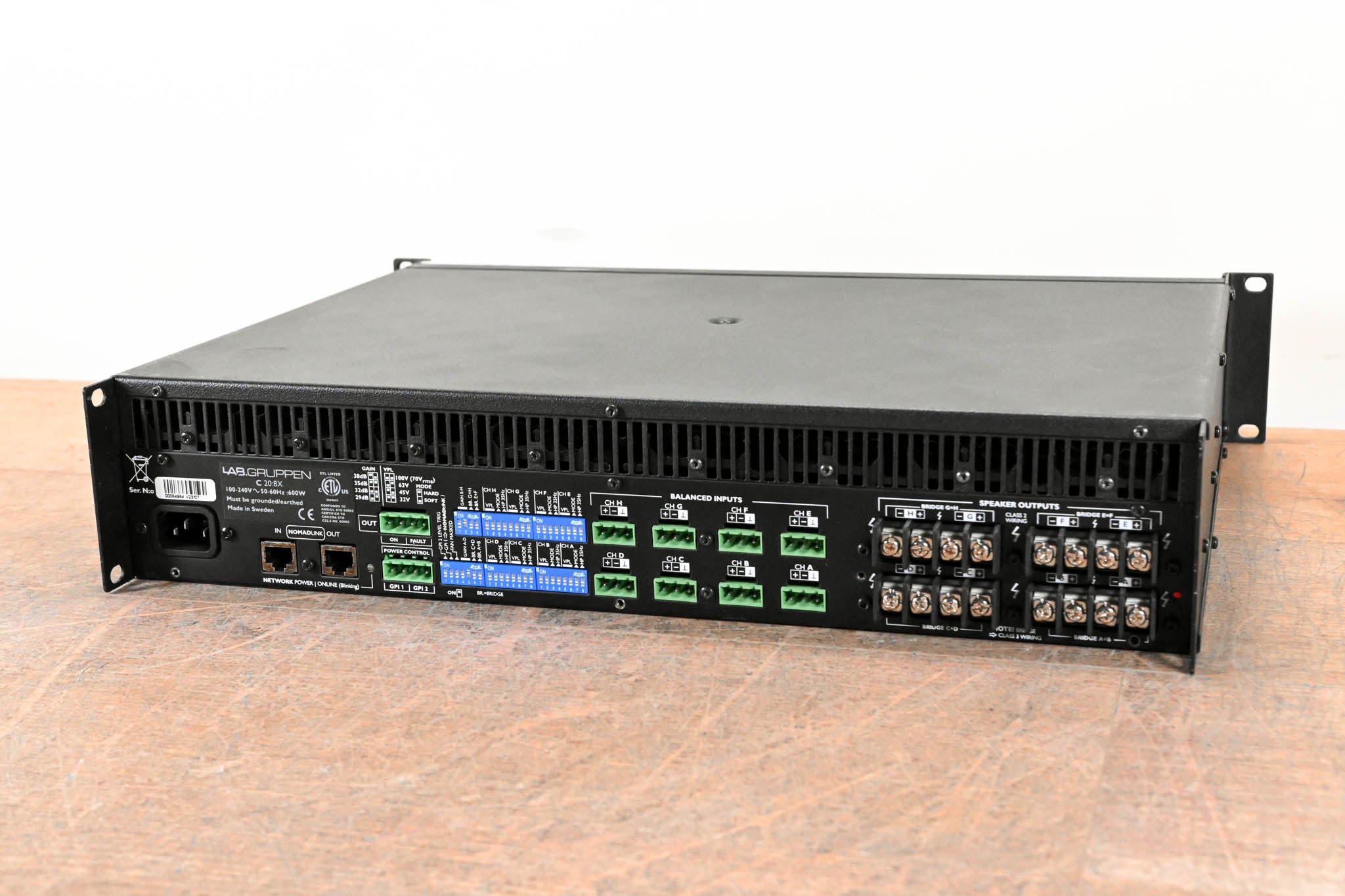 Lab Gruppen C 20:8X 2000W 8-Channel Power Amplifier