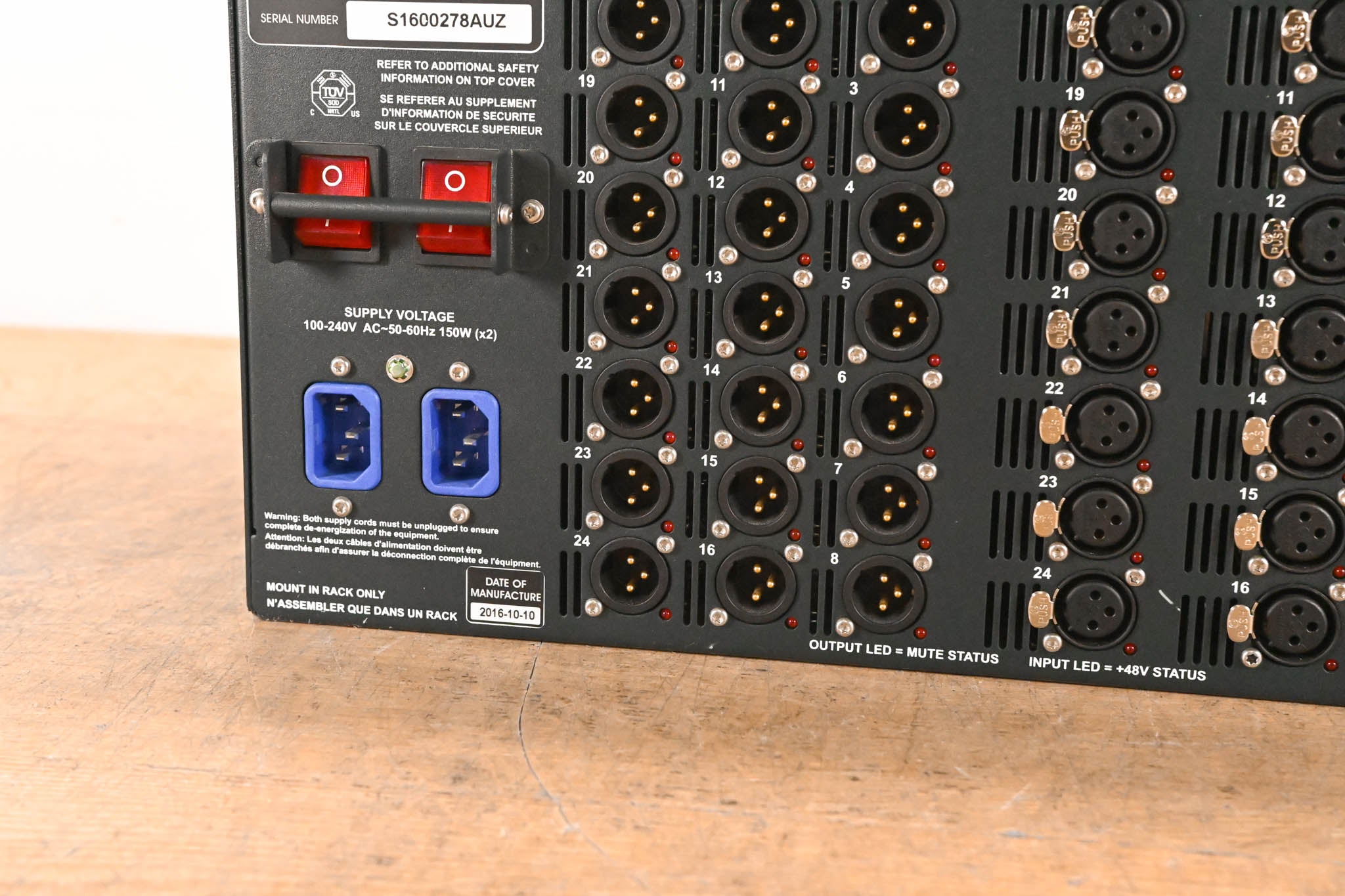 Midas DL231 24x24 Active Microphone Splitter