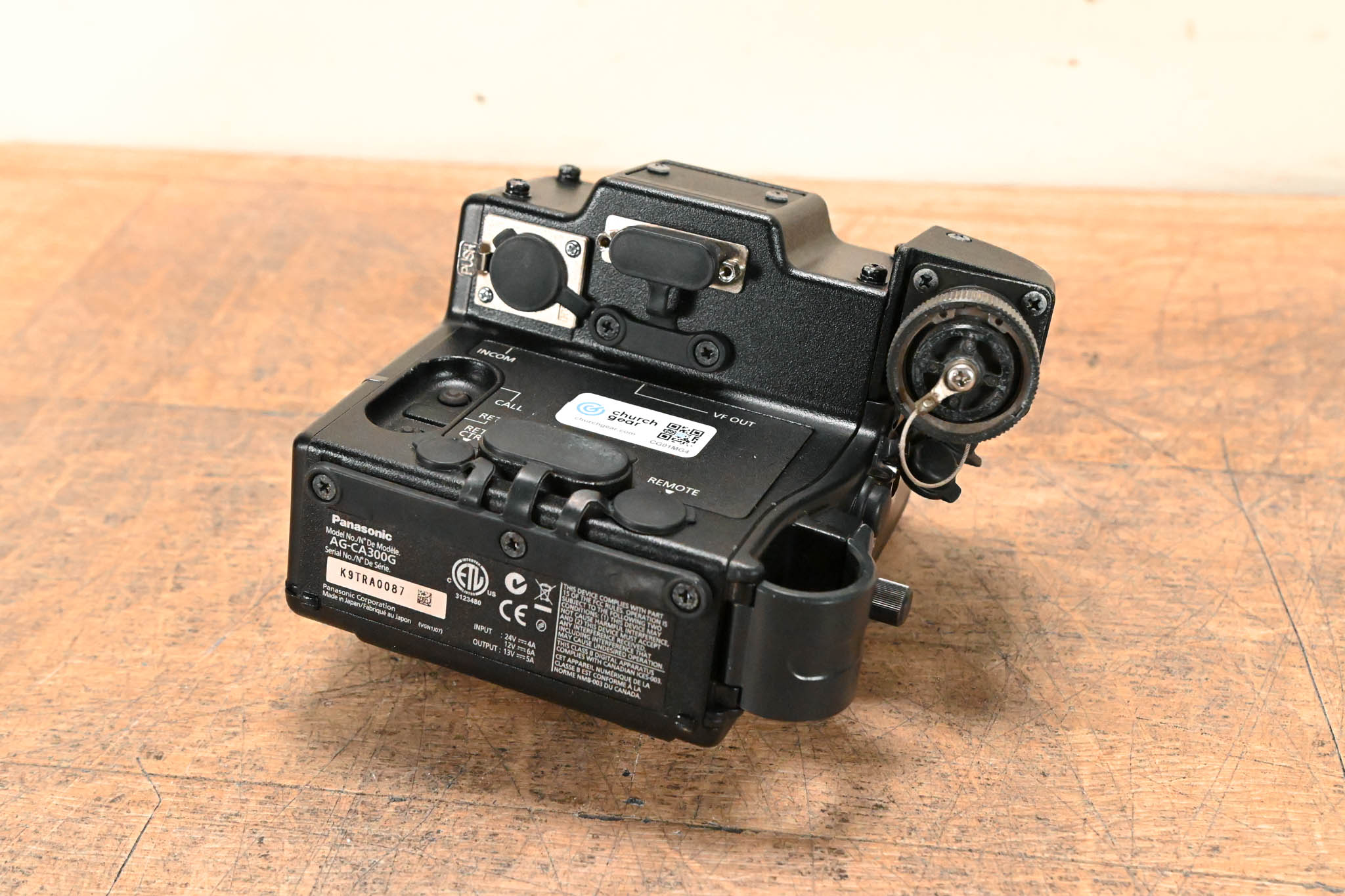 Panasonic AG-CA300G Camera Studio Adapter