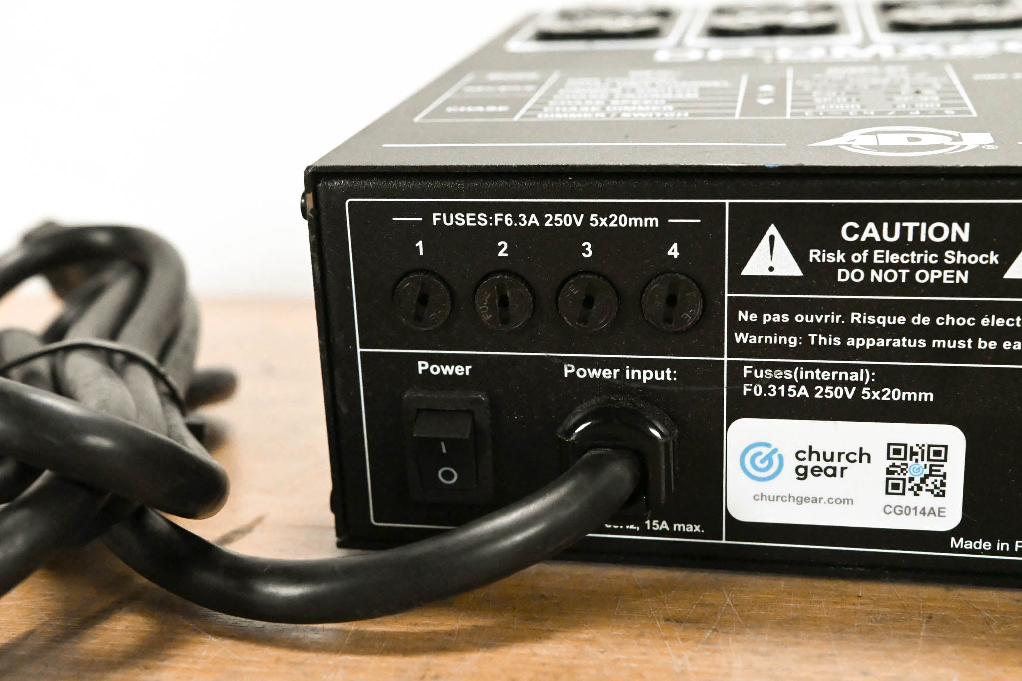 American DJ DP-DMX20L Four-Channel DMX Dimmer Pack