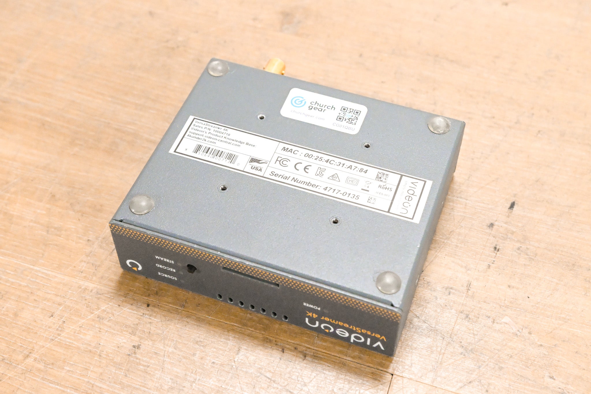 Videon Versastreamer 4K Streaming Encoder (3G-SDI/HDMI) NO POWER SUPPLY