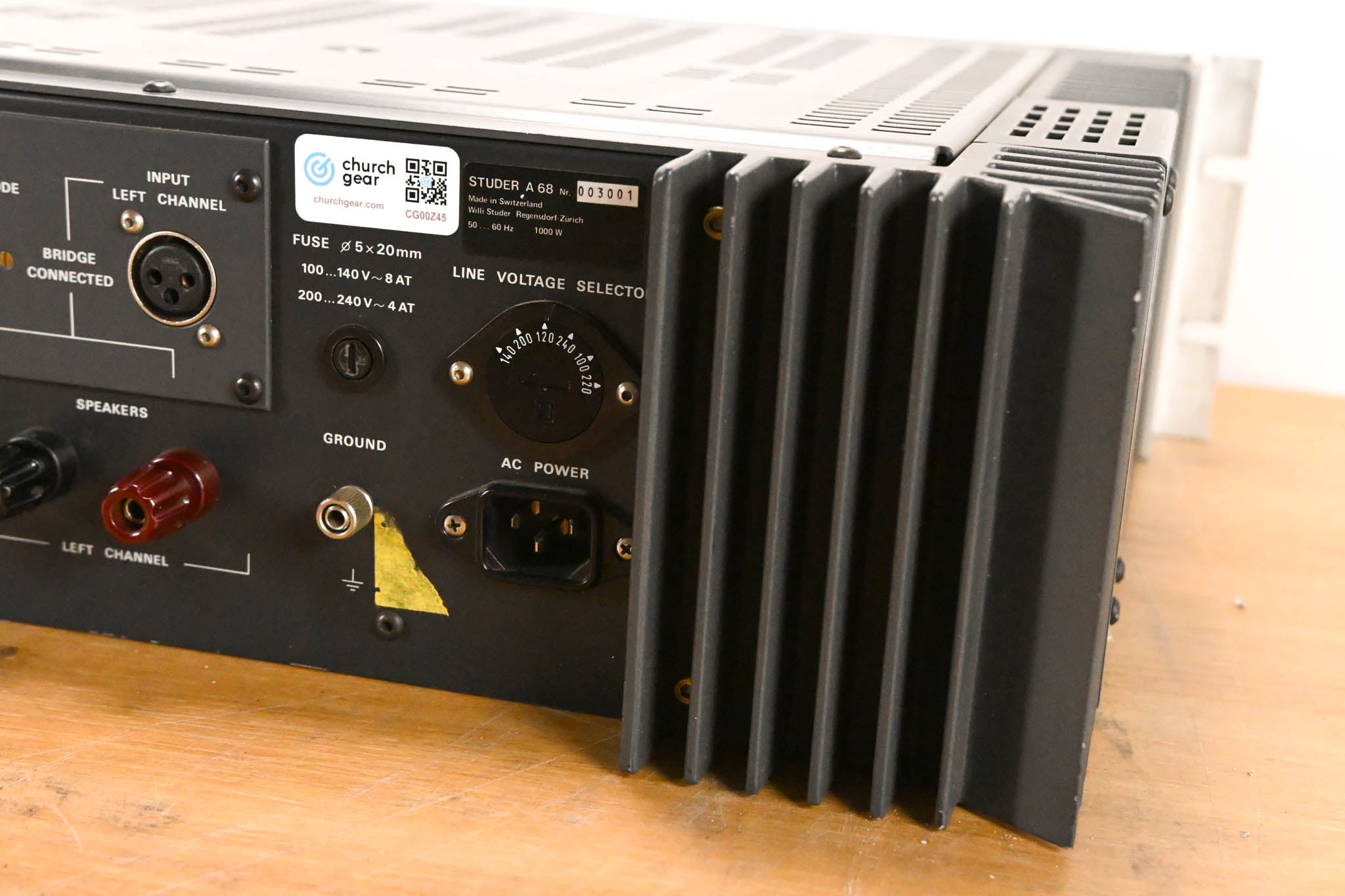 Studer A68 Stereo Power Amplifier