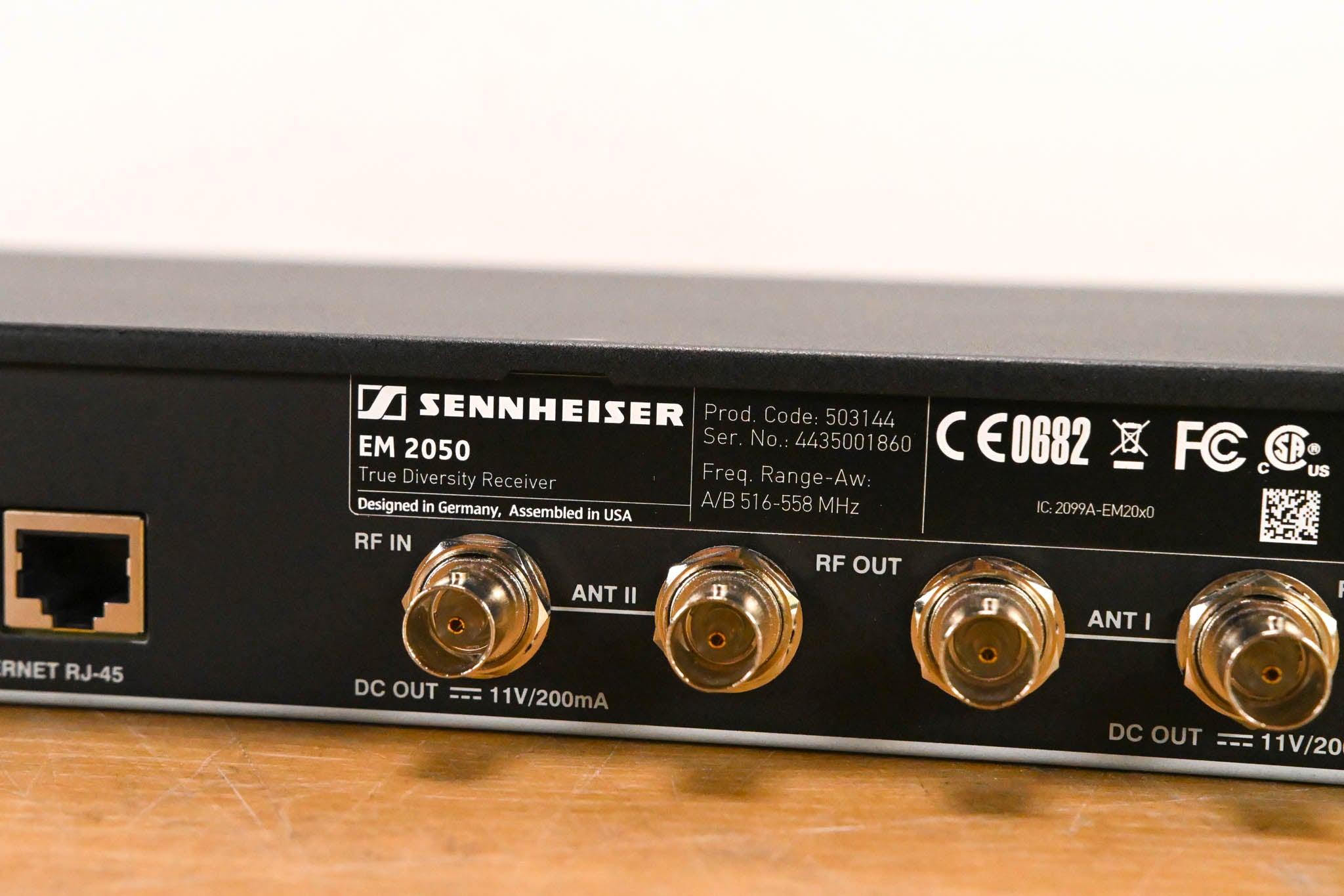Sennheiser EM 2050 Dual-Channel Wireless Receiver Aw Range: 516-558 MHz