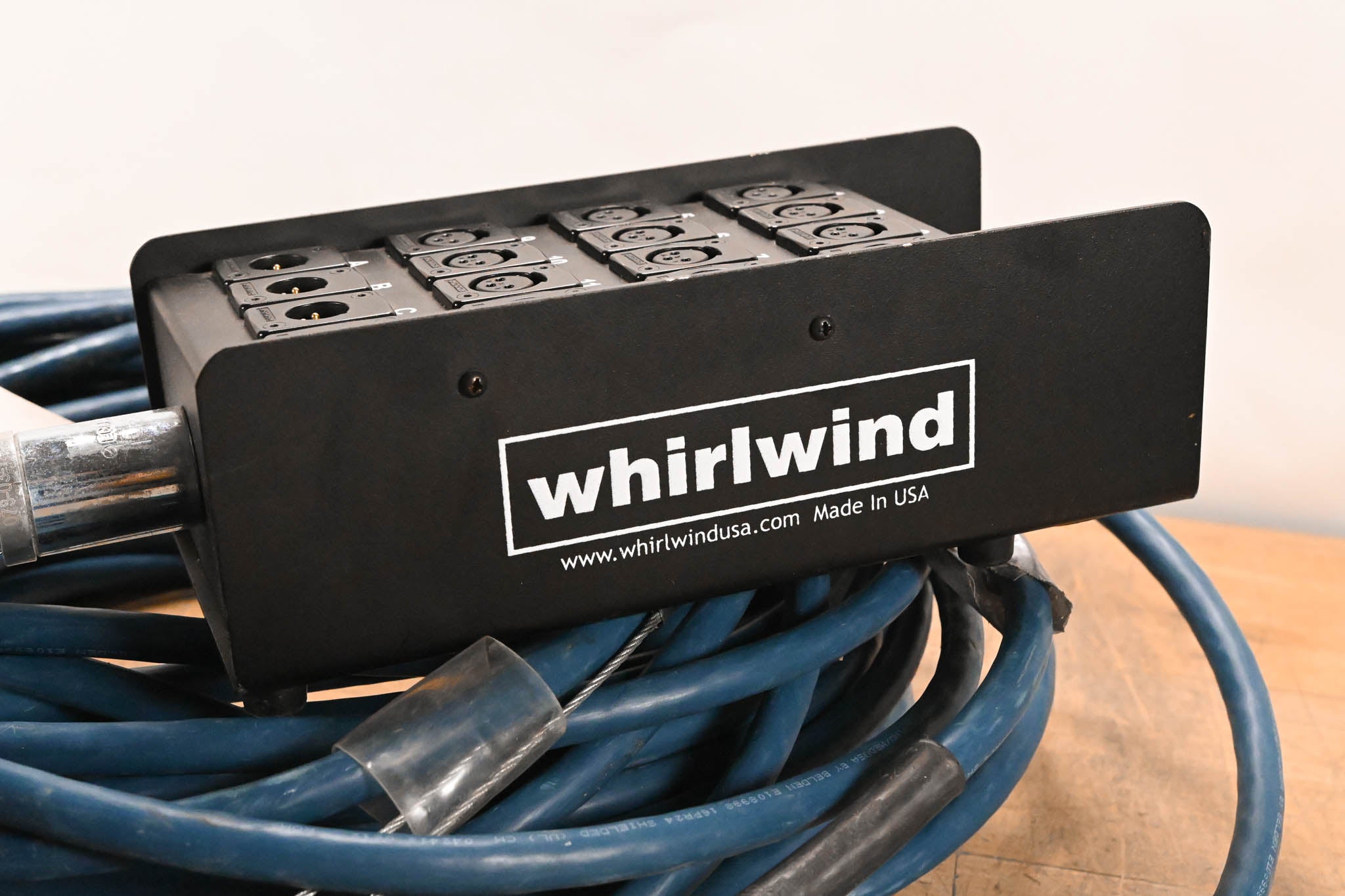 Whirlwind Medusa 12x4 XLR Stage Box to Fanout Snake - 100ft