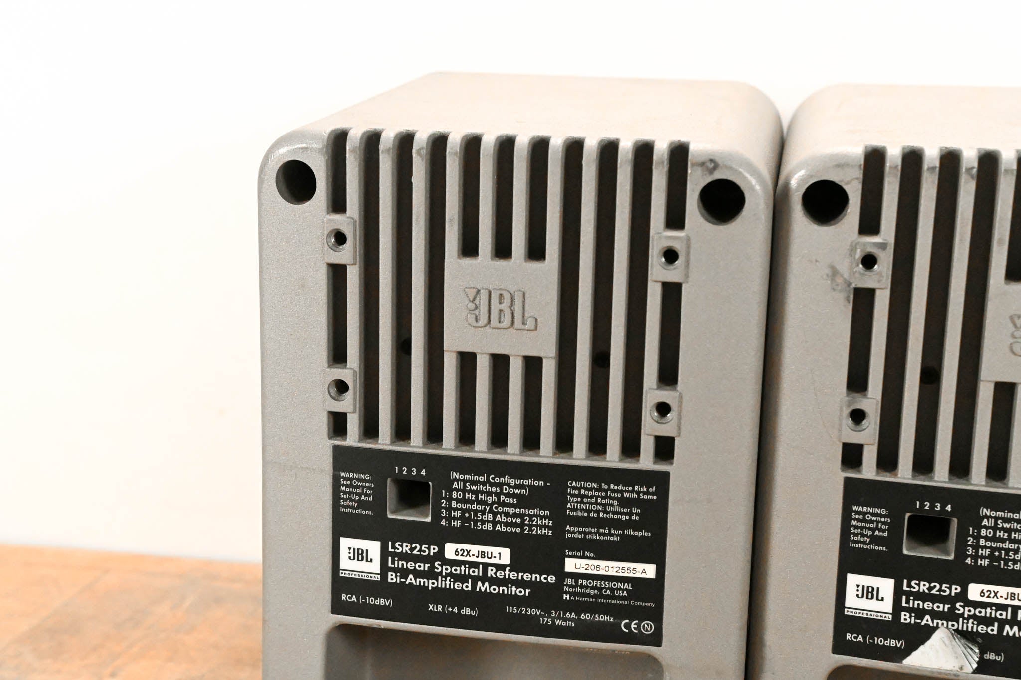 JBL LSR25P Linear Spatial Reference Bi-amplified Studio Monitor (PAIR)