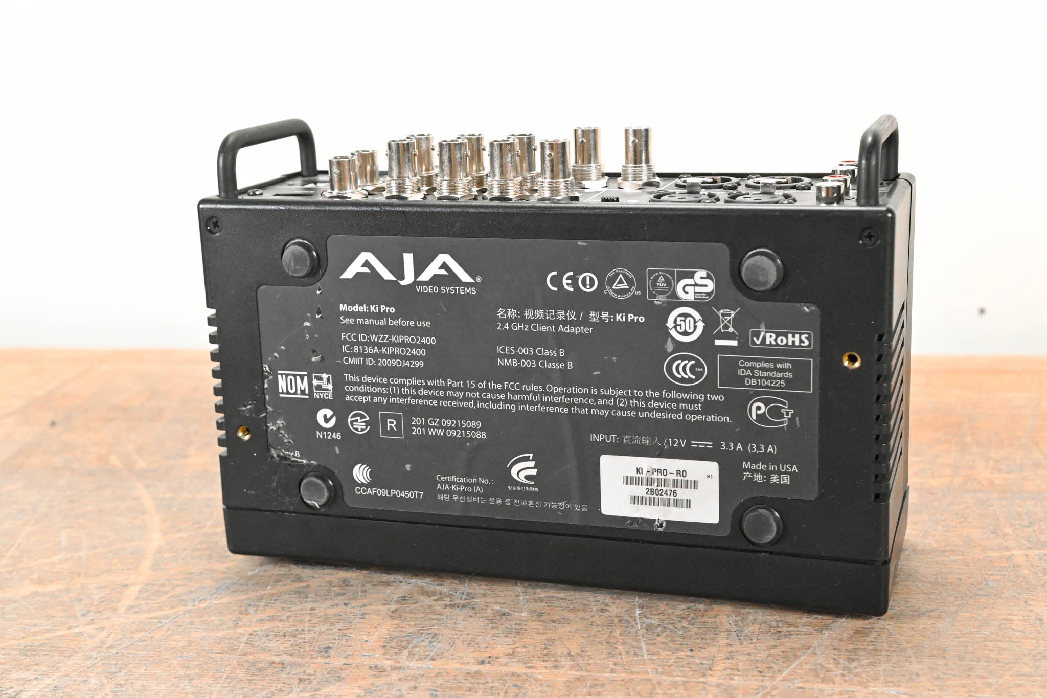 AJA Ki Pro File-Based HD/SD Video Recorder and Player (NO POWER SUPPLY)