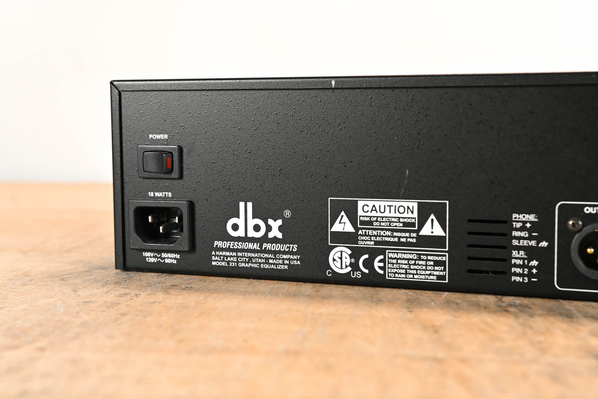 dbx 231 Dual-Channel 31-Band Graphic Equalizer