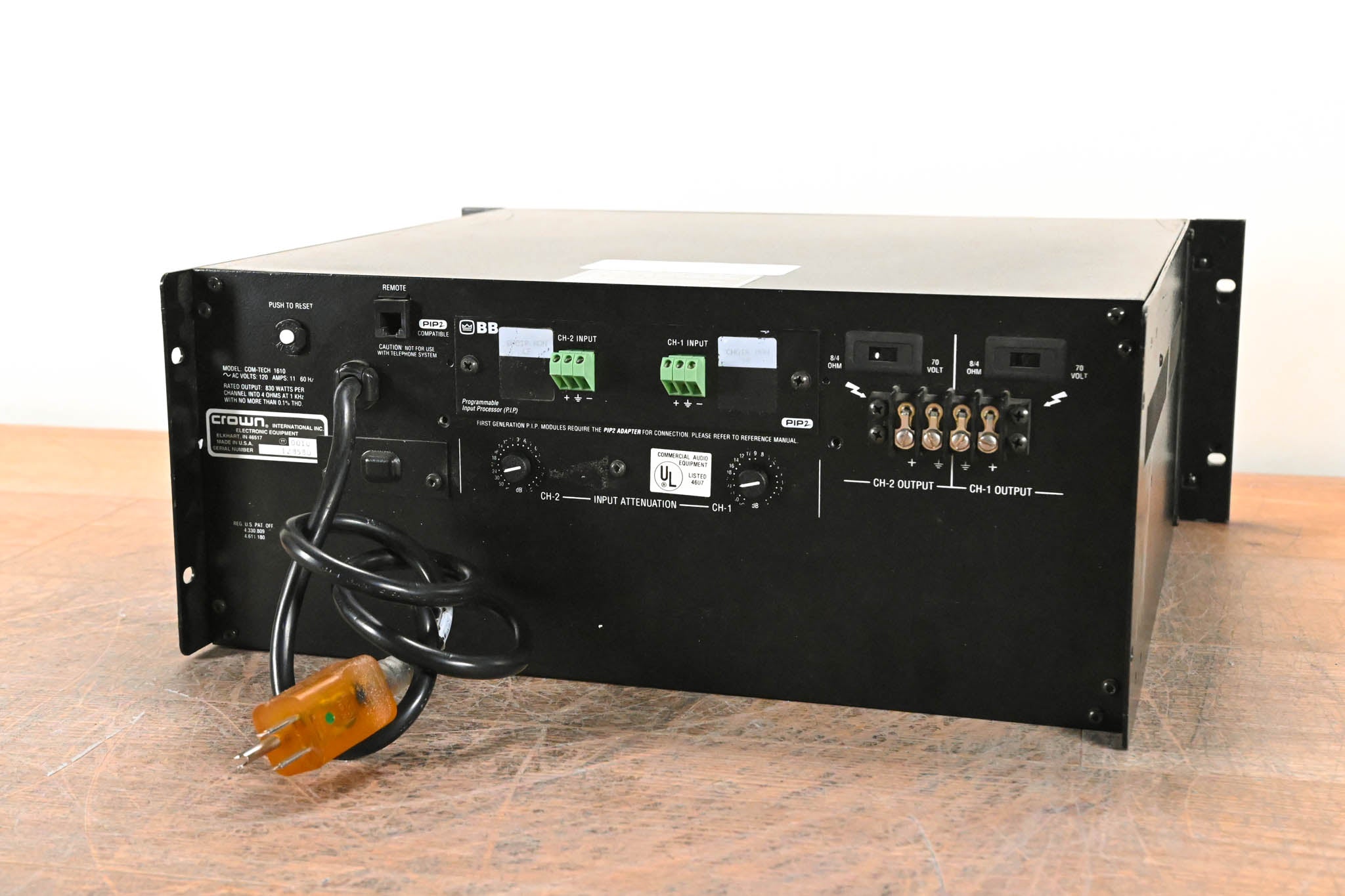 Crown Com-Tech 1610 2-Channel Power Amplifier