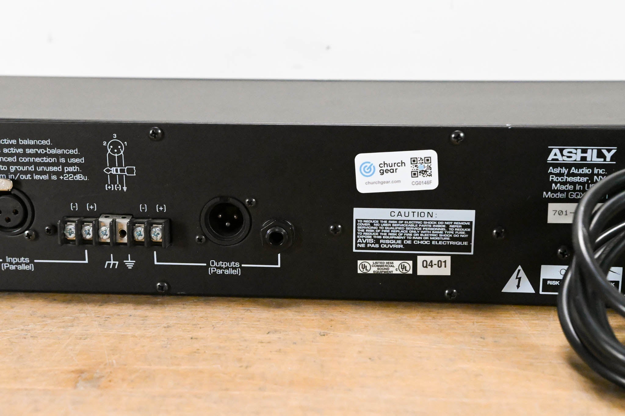 Ashly GQX-3101 31-Band 1/3 Octave Graphic Equalizer