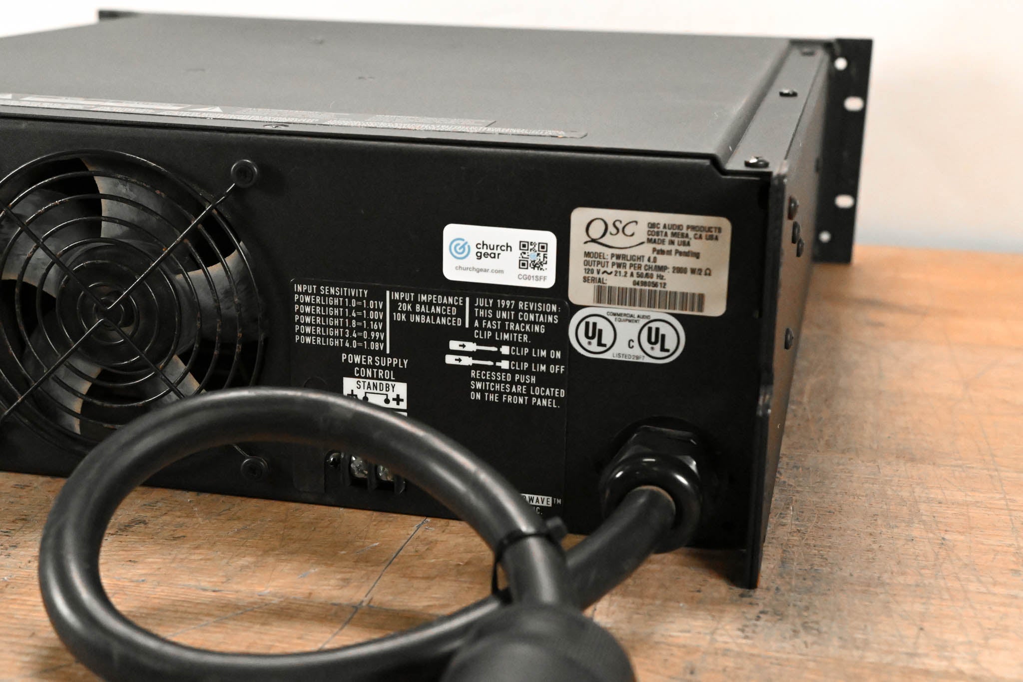 QSC PowerLight 4.0 2-Channel Power Amplifier