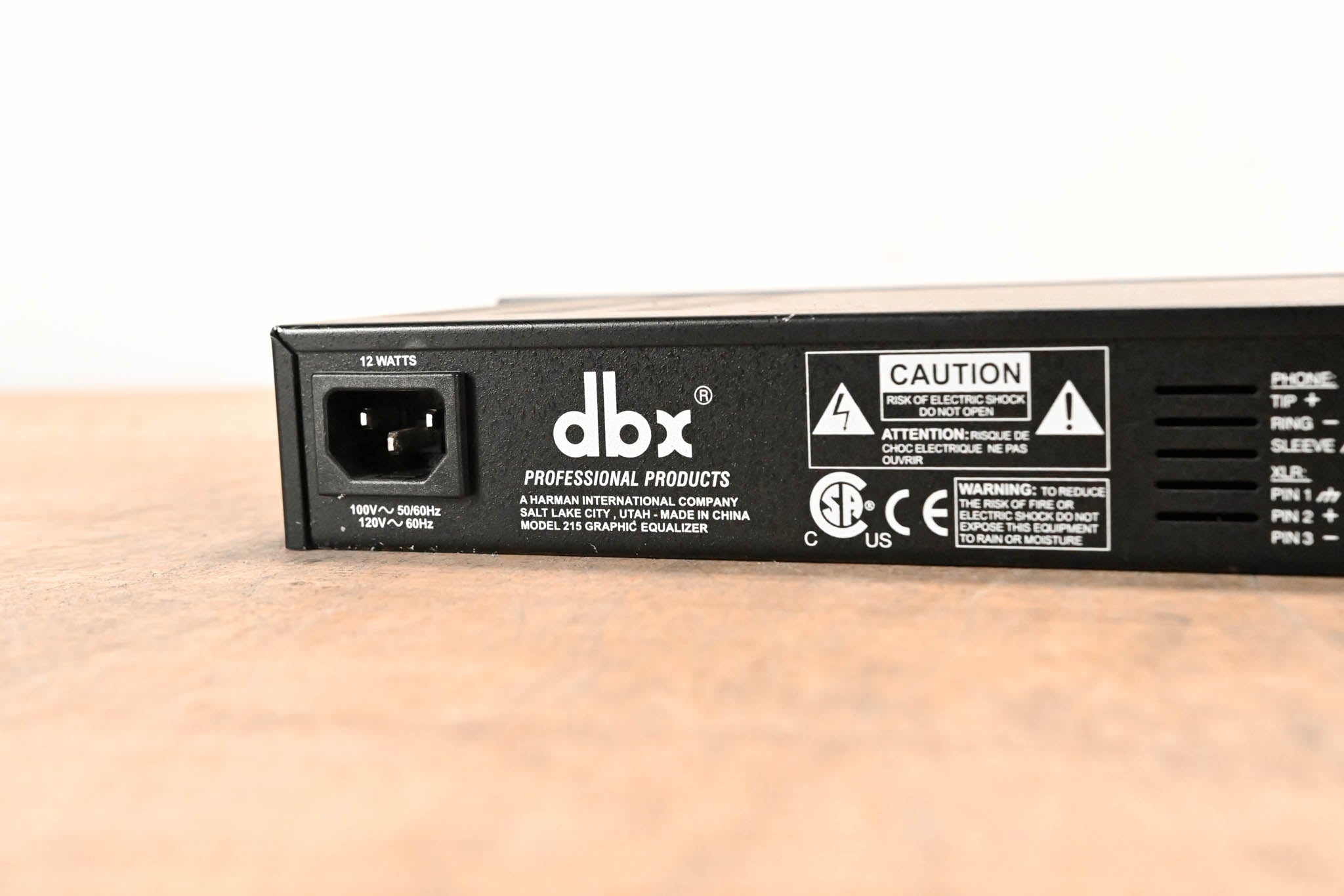 dbx 215 Dual Channel 15-Band Graphic Equalizer