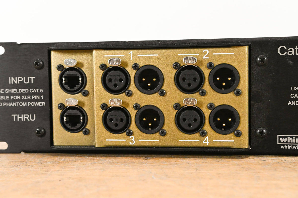 Whirlwind CATDUSA-2R-KIT 2 RU Rackmount Kit w/ Dual Catdusa Snake Boxes