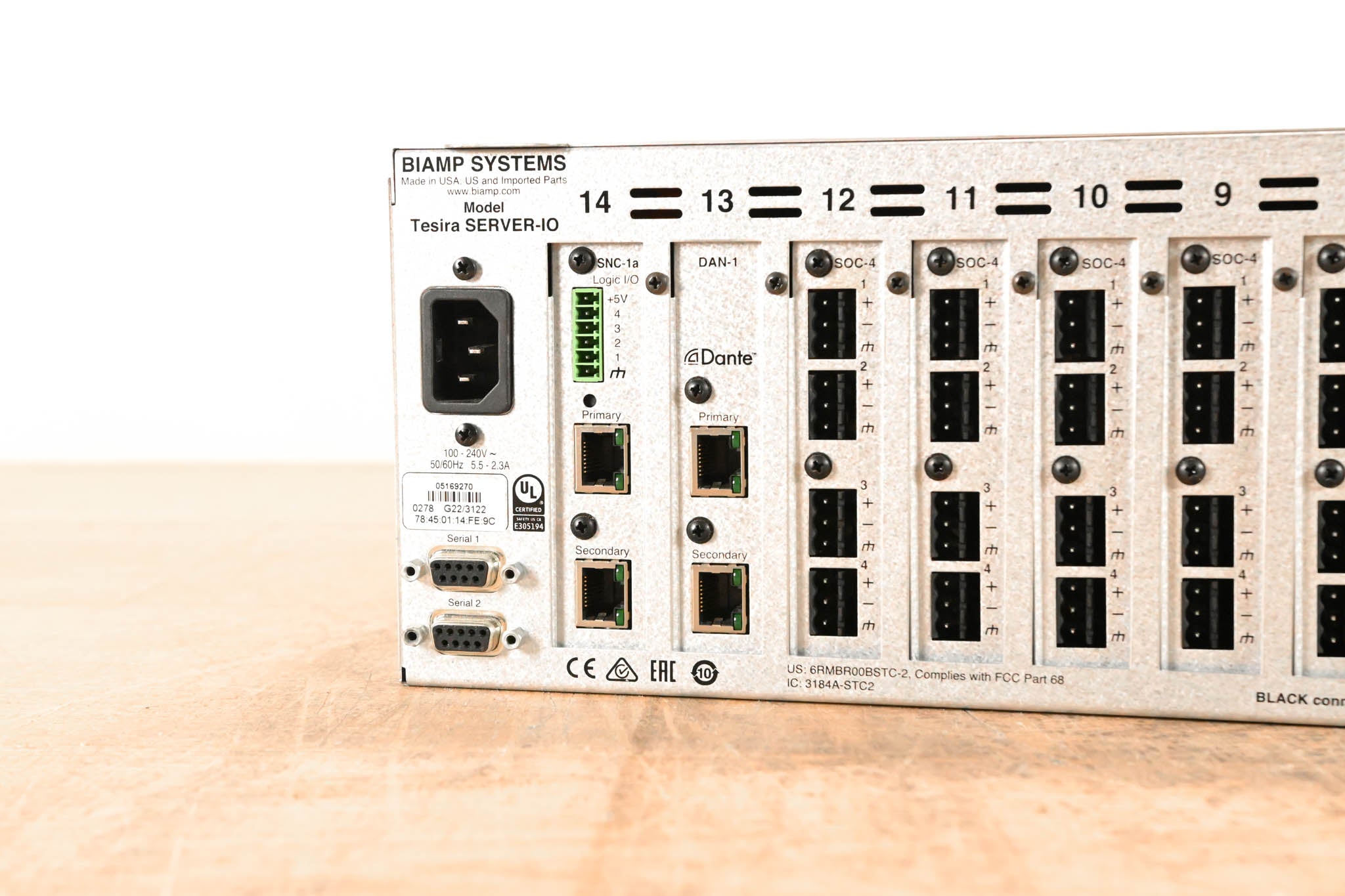 Biamp Tesira SERVER-IO Digital Audio Network Server