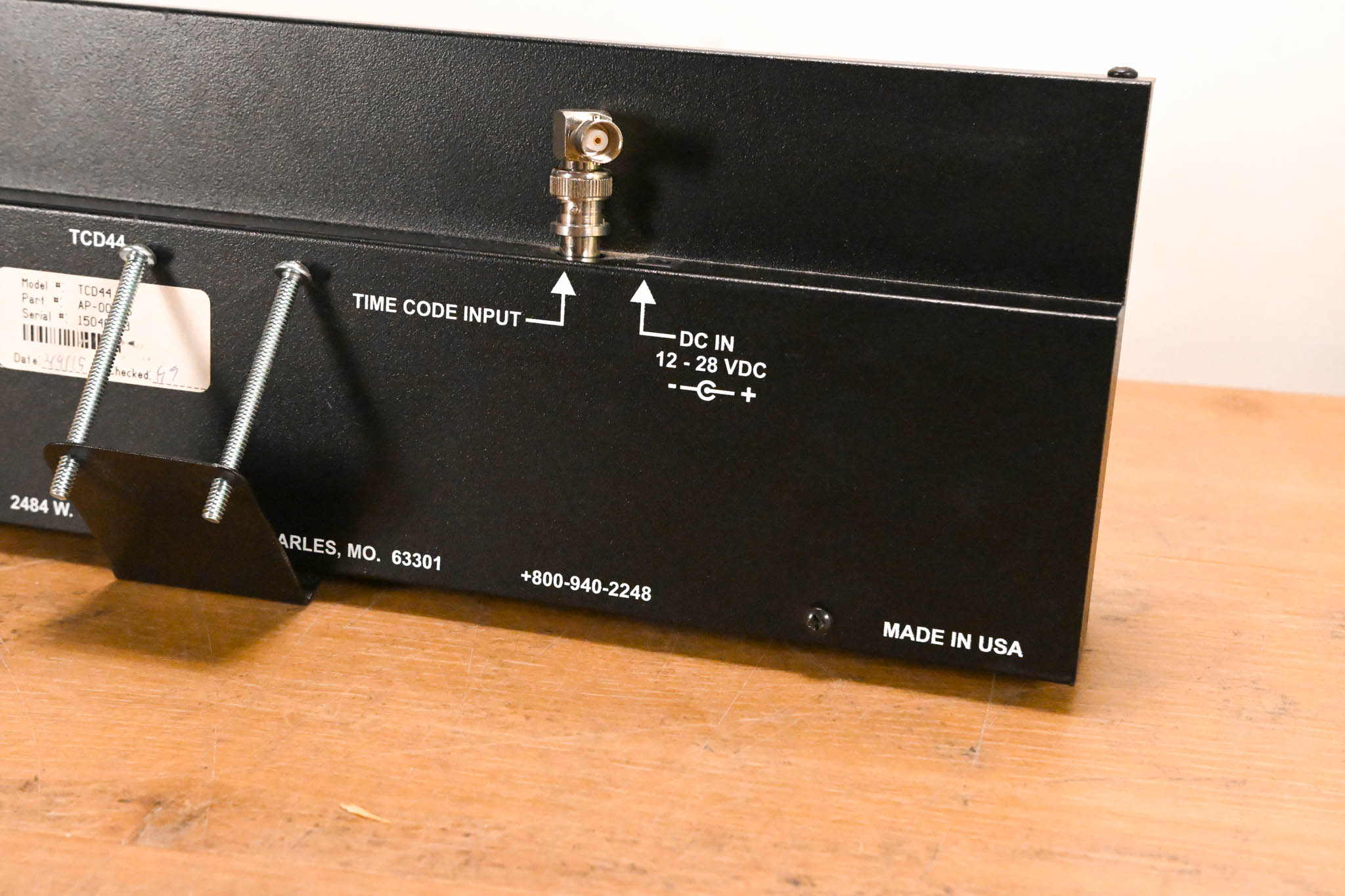 Masterclock TCD44 Time Code Display Studio Clock (NO POWER SUPPLY)