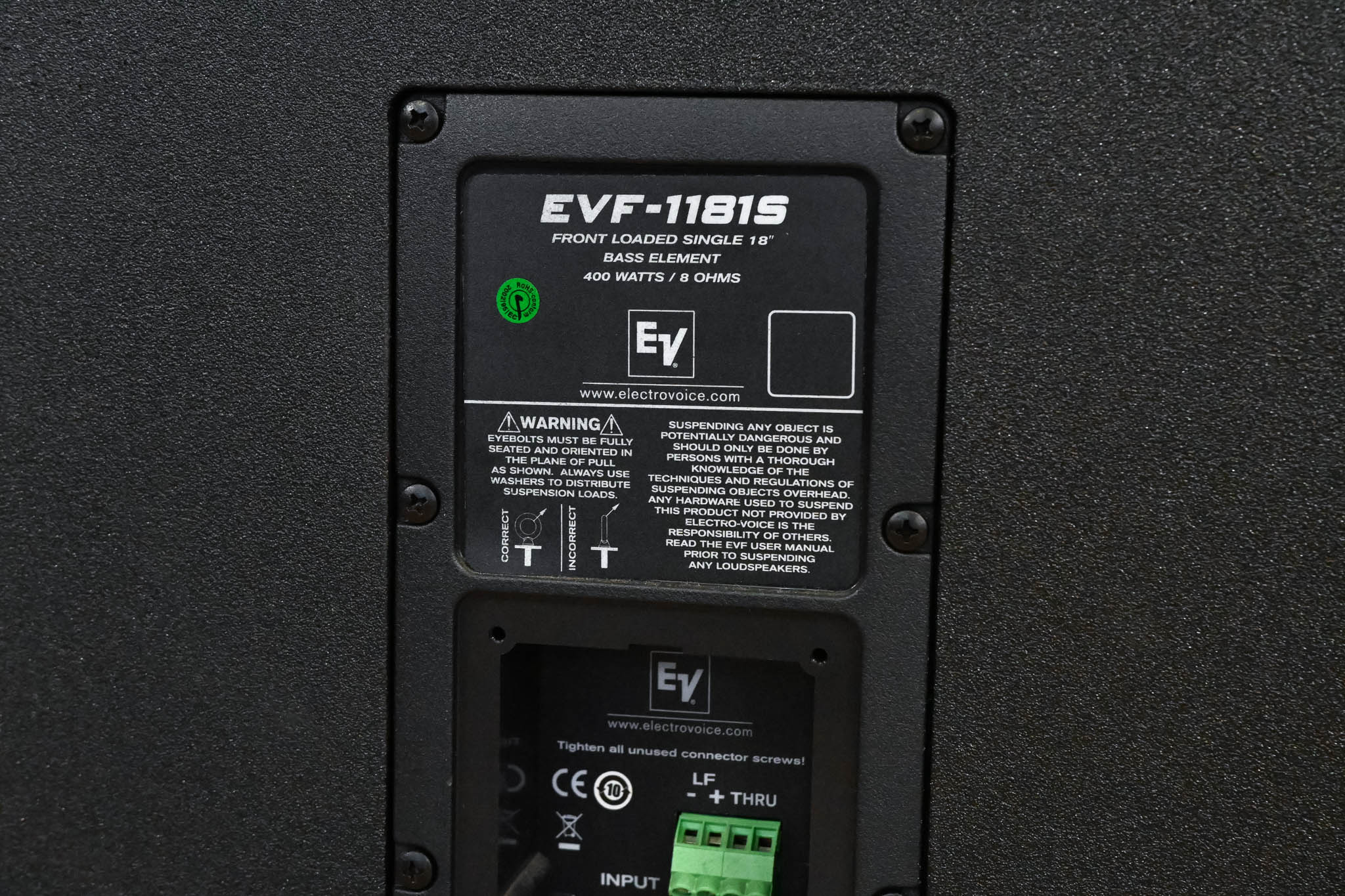 Electro-Voice (EV) EVF-1181S 18" Passive Subwoofer