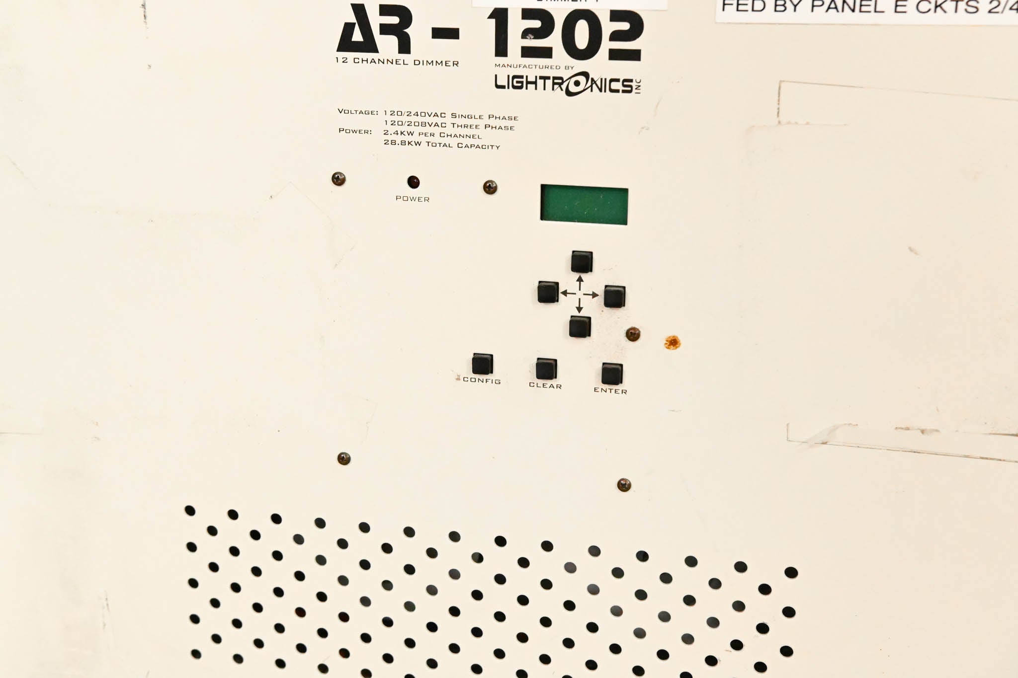 Lightronics AR-1202 12-Channel DMX Wall Mount Dimming System