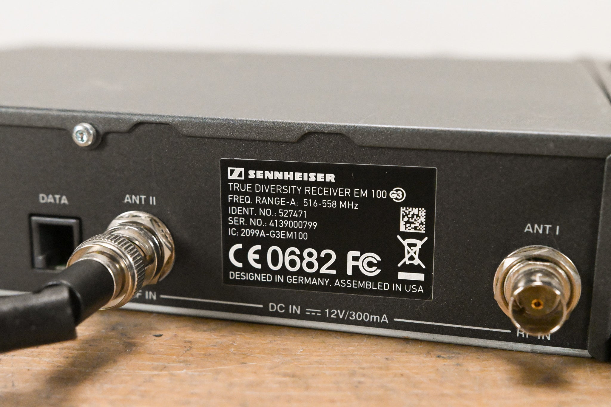 Sennheiser EM 100 G3 Wireless Receiver - 516-558 MHz (NO POWER SUPPLY)