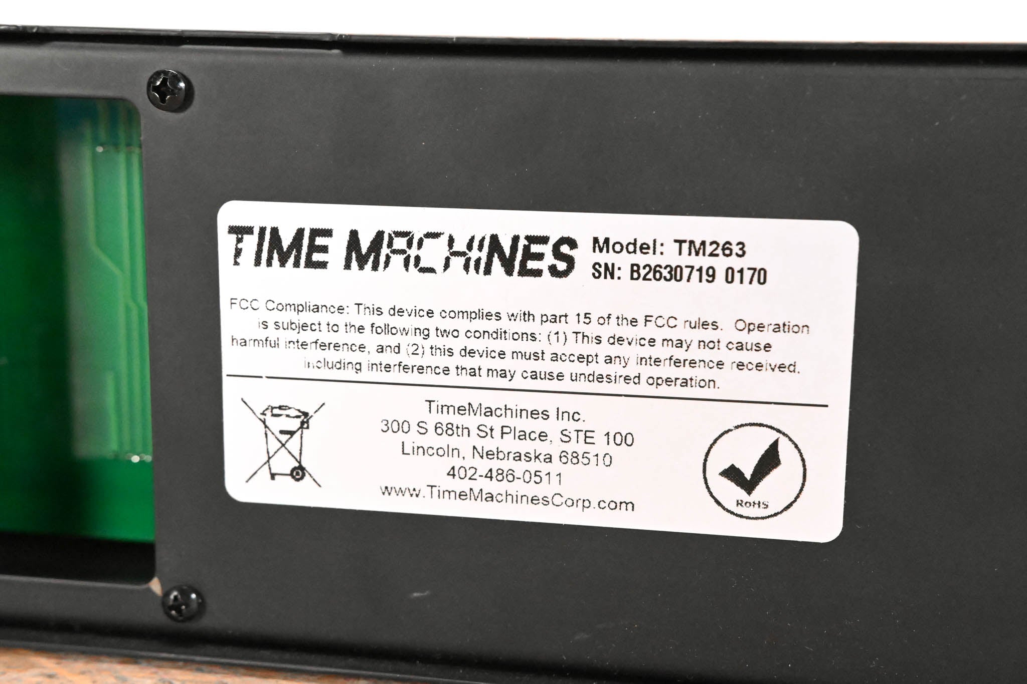 TimeMachines TM263 Clock Display