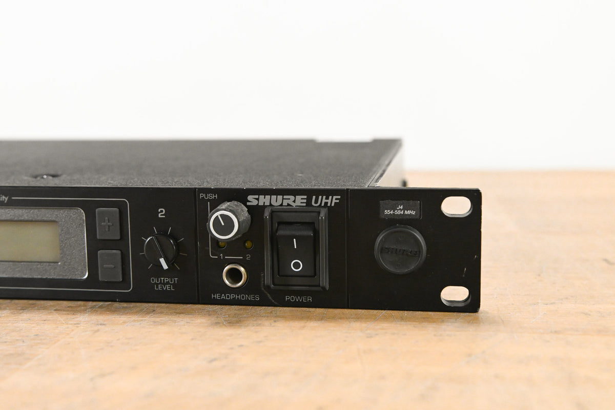 Shure U4D-J4 UHF Dual-Channel Wireless Receiver - J4 Band: 554-584 MHz