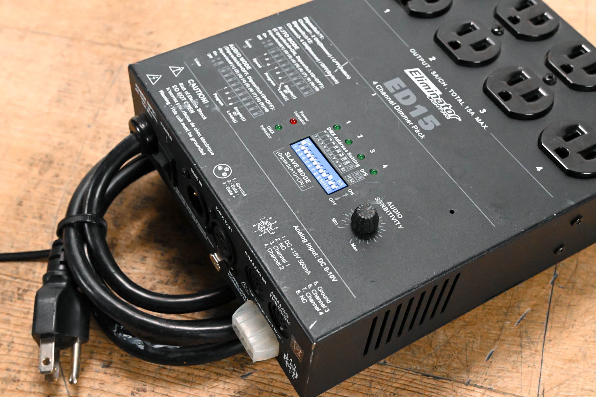 Eliminator Lighting ED15 4-Channel Dimmer Pack