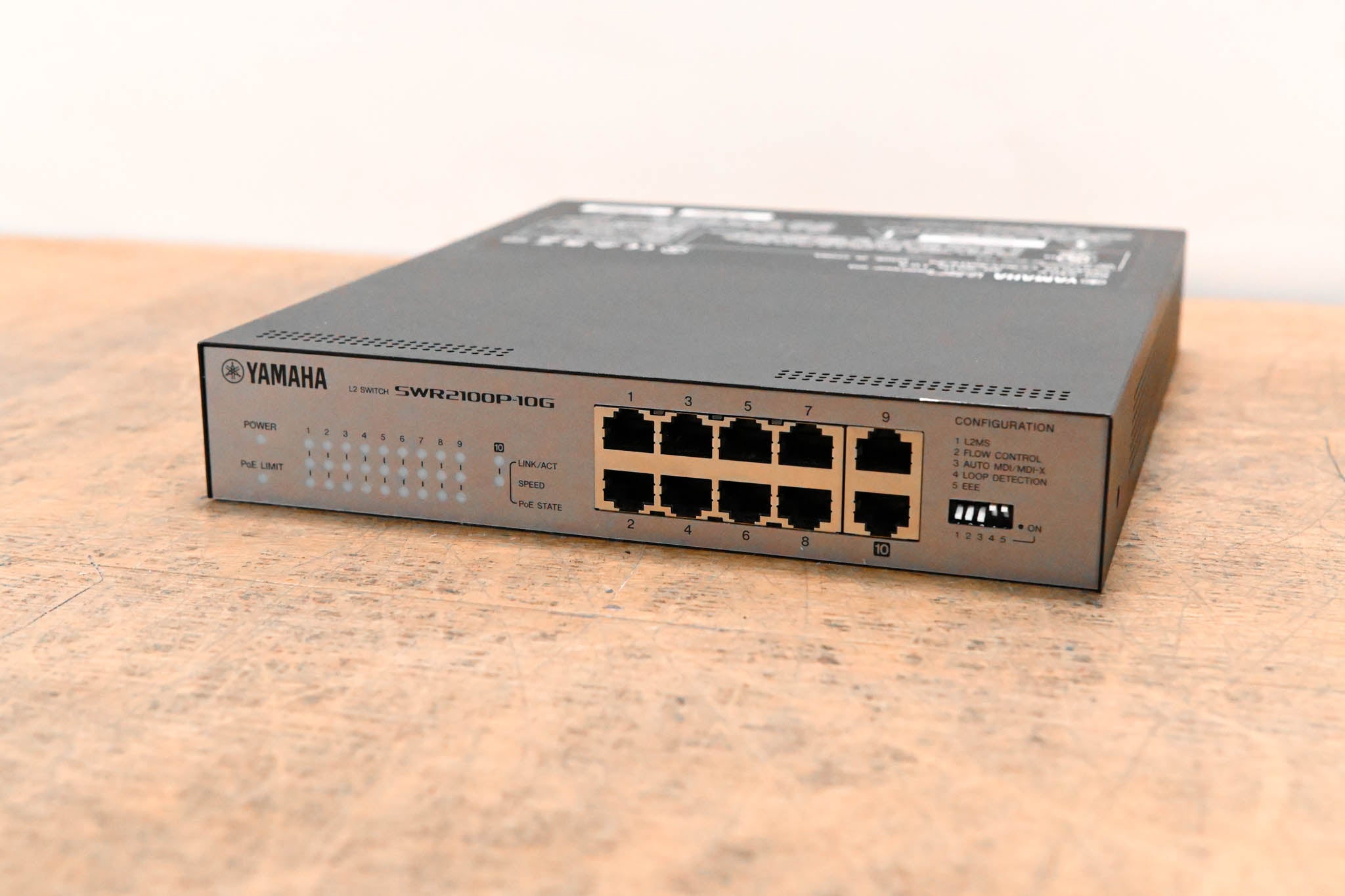 Yamaha SWR2100P-10G 10-port L2 Network Switch with PoE