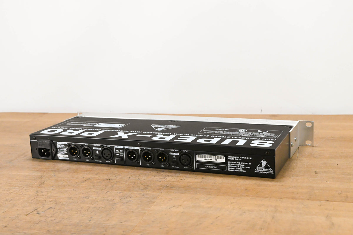 Behringer SUPER-X PRO CX2310 Stereo 2-Way/Mono 3-Way Crossover