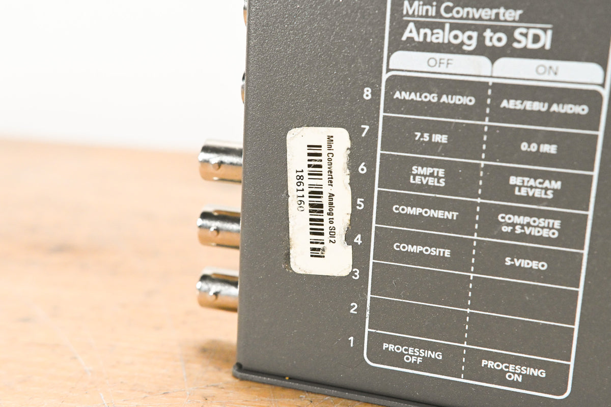 Blackmagic Design Mini Converter Analog to SDI (NO POWER SUPPLY)