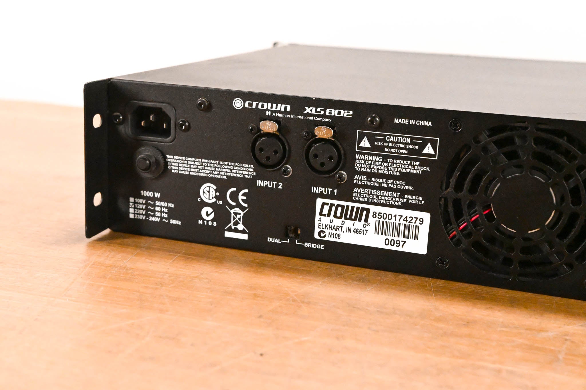 Crown XLS 802 2-Channel Power Amplifier