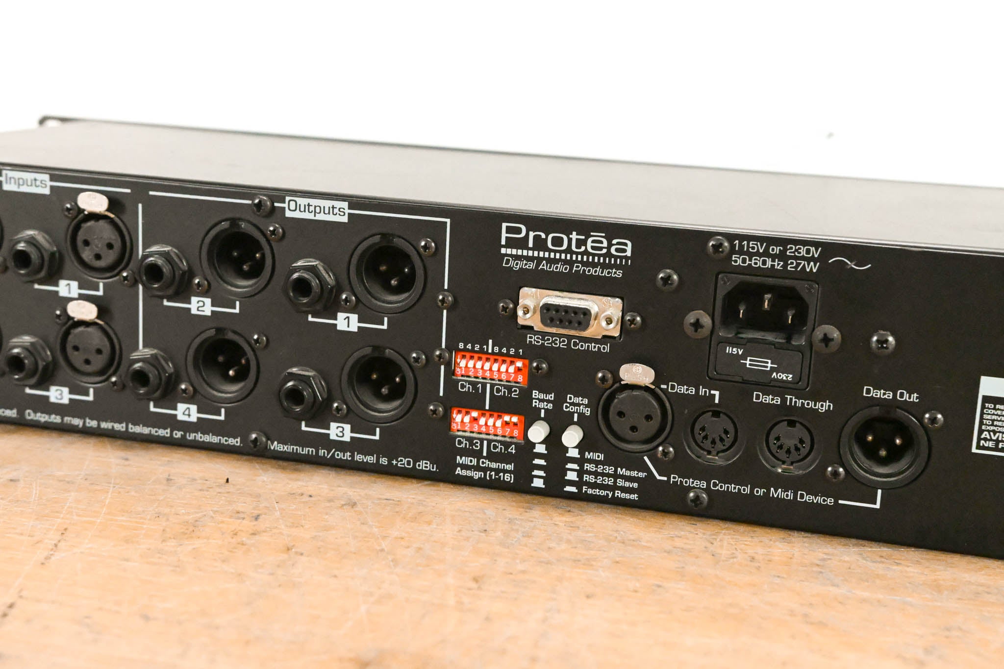 Ashly Protea 4.24GS 4-Channel Digital Graphic Equalizer Slave