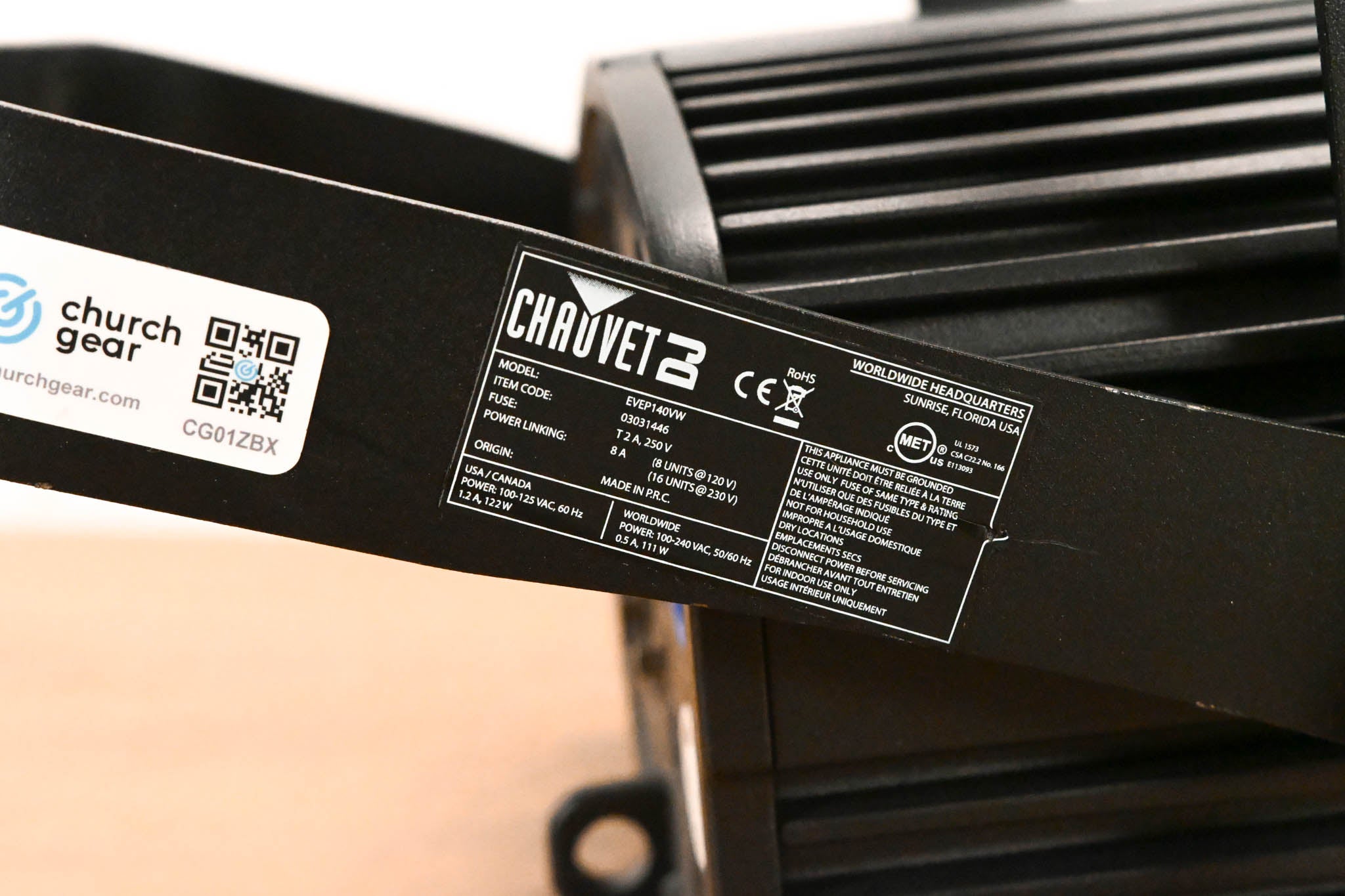 Chauvet EVE P-140 VW Variable White LED Wash Fixture