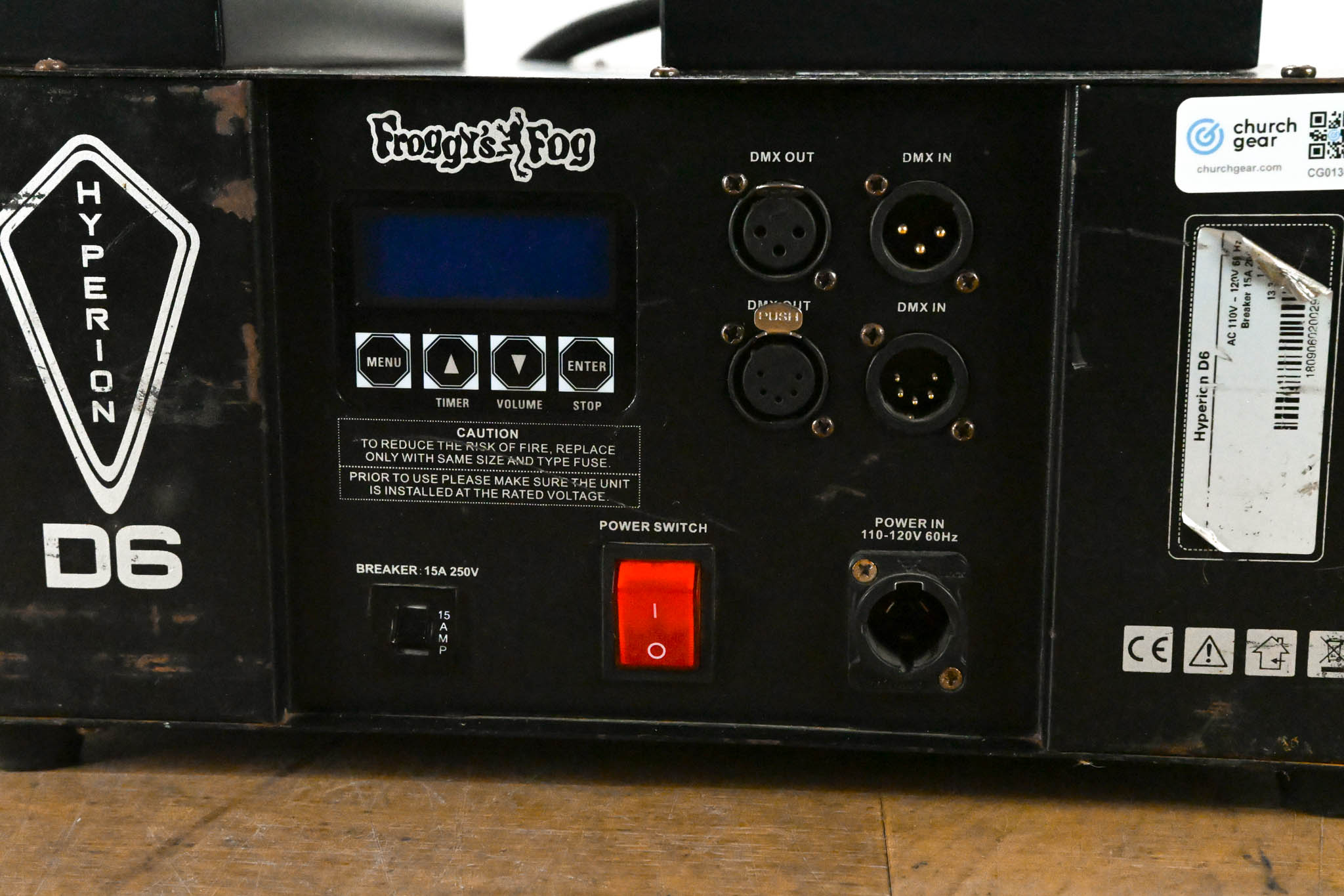 Froggy's Fog Hyperion D6 Dual-Color 1600W Upshot Fog Machine (NO PSU)
