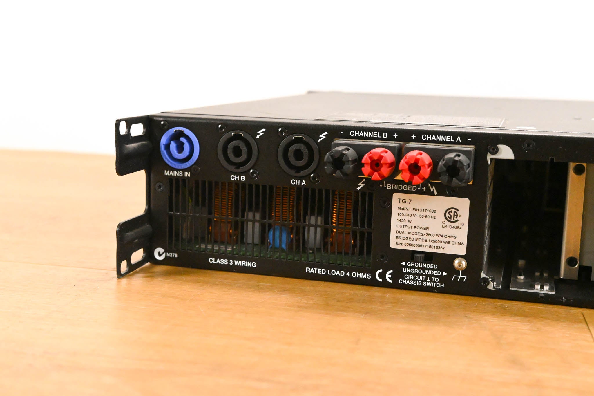 Electro-Voice (EV) TG-7 Tour-Grade Stereo Power Amplifier