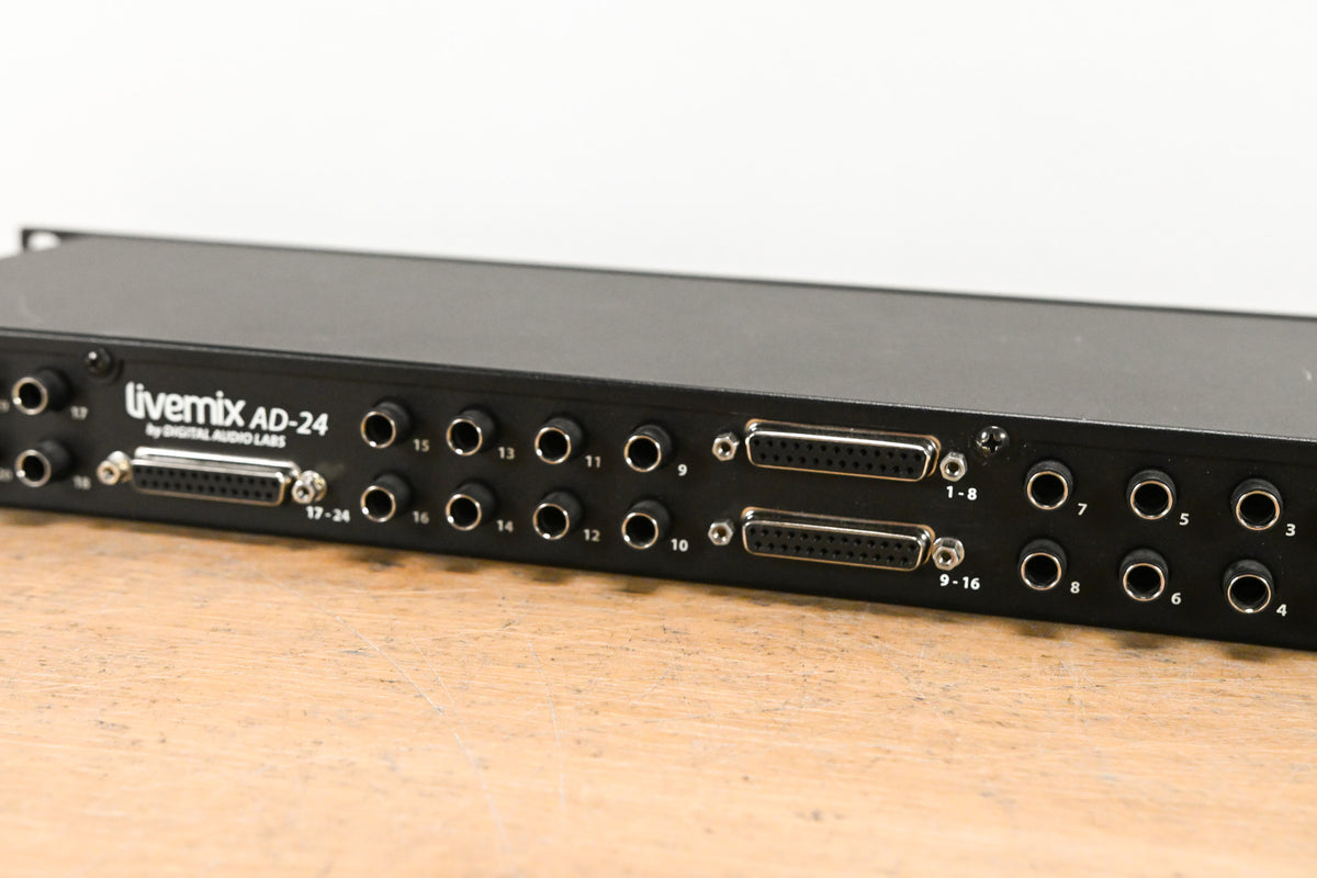 Digital Audio Labs Livemix AD-24 24-CH Analog Input Unit NO POWER SUPPLY