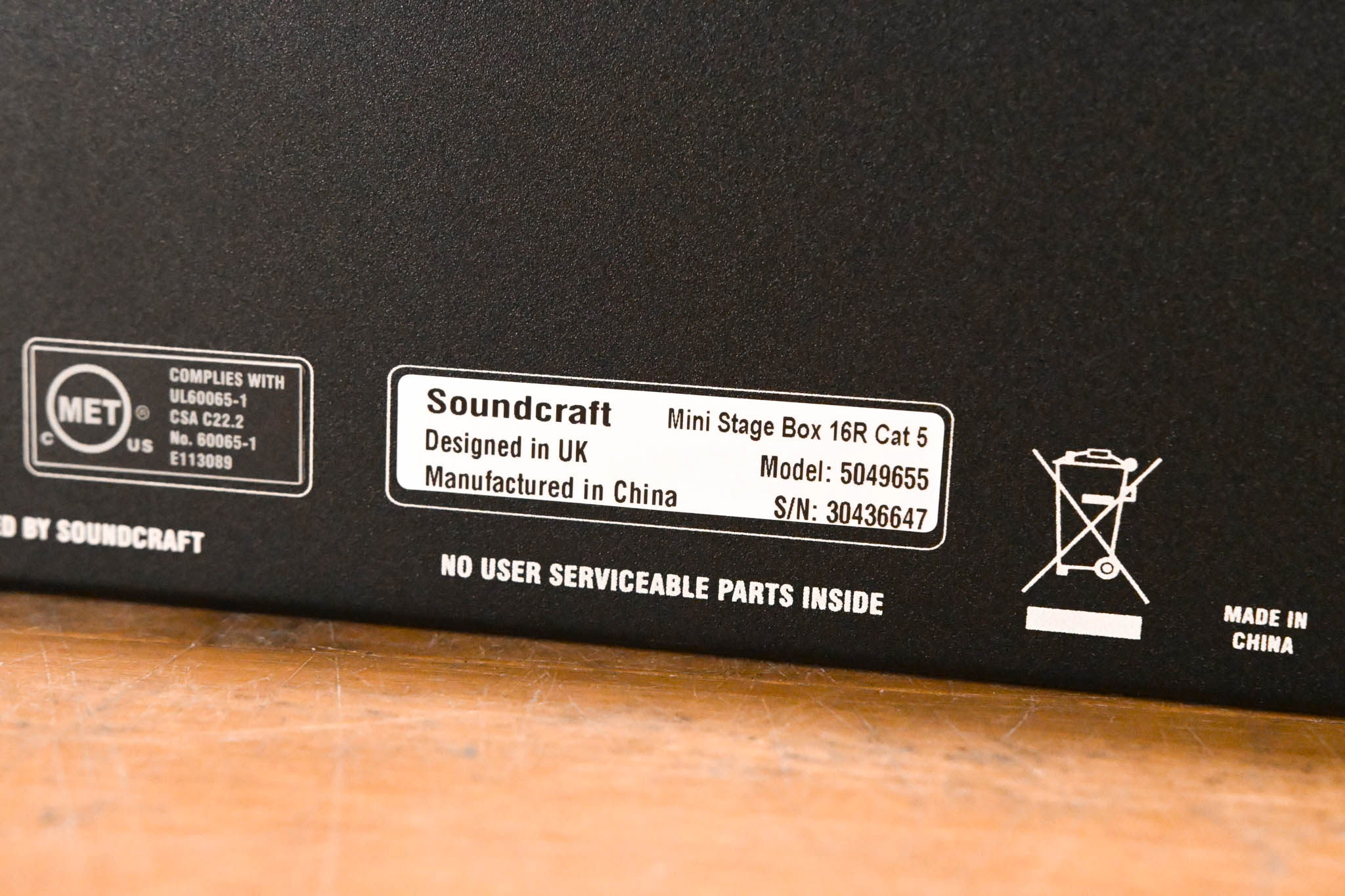 Soundcraft Mini Stagebox 16R Cat 5 16-CH Digital Stage Box w/ MADI Card