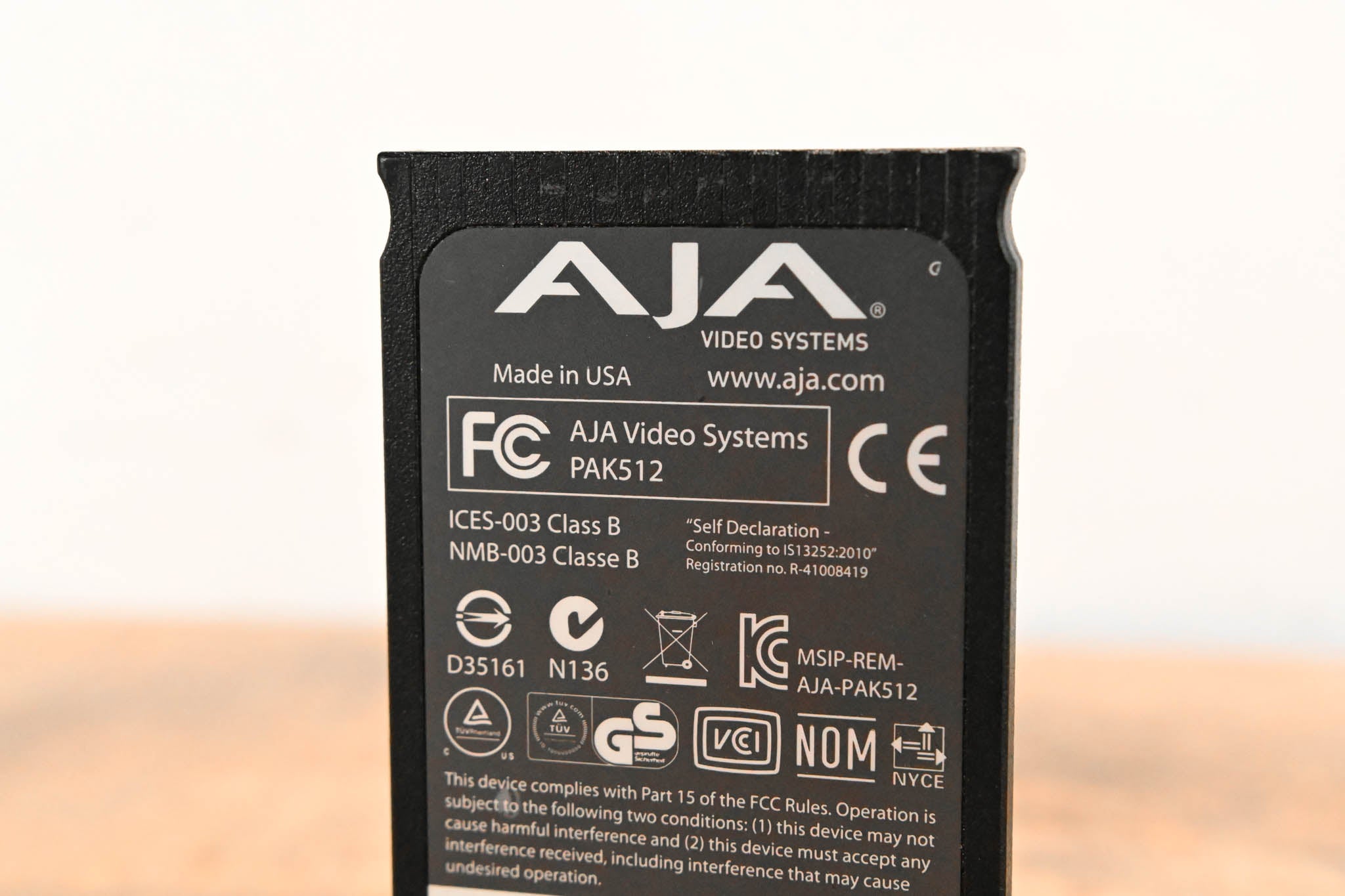 AJA PAK512 SSD Module for Ki Pro Systems