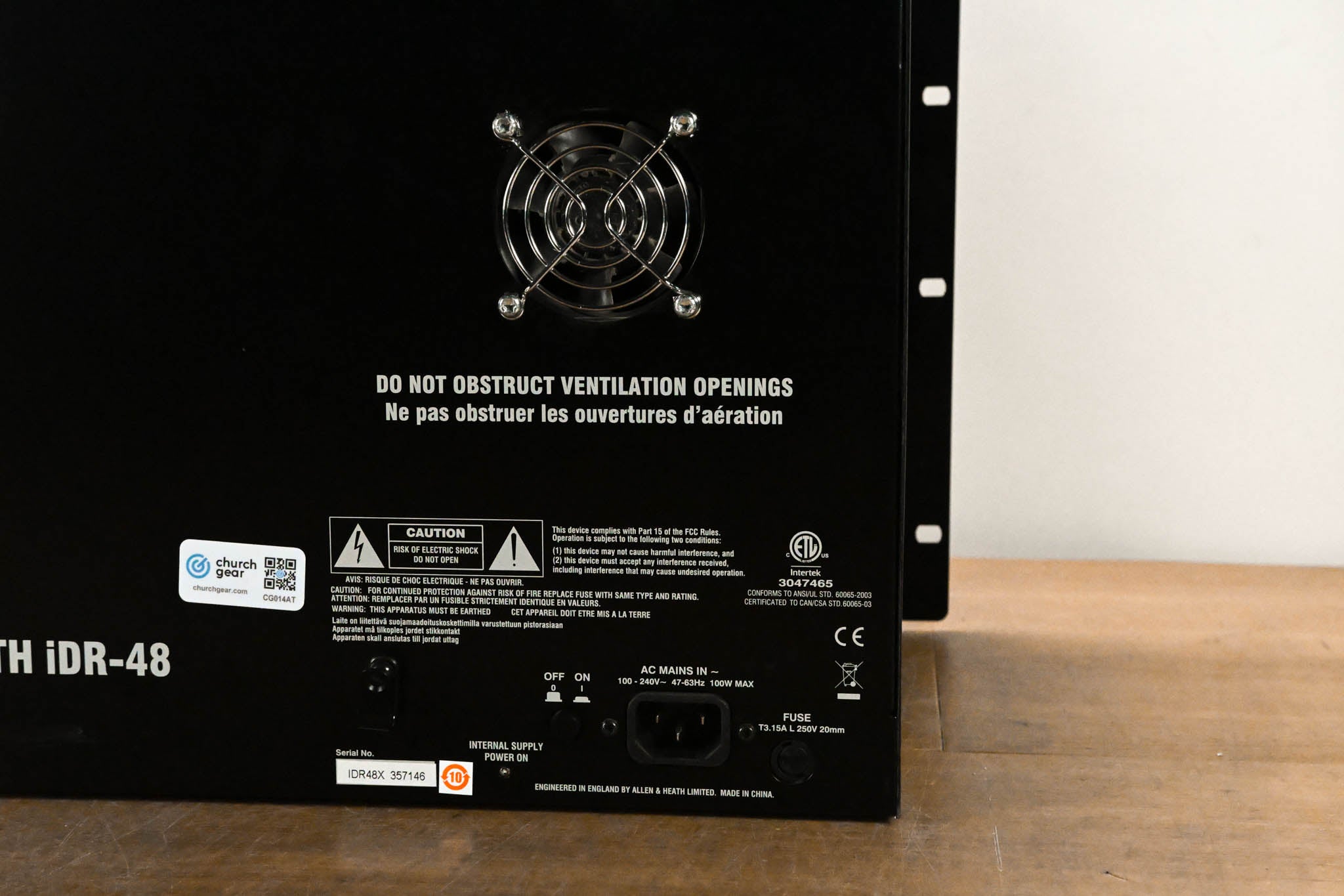 Allen & Heath iDR-48 48-In, 24-Out Audio Stage Box