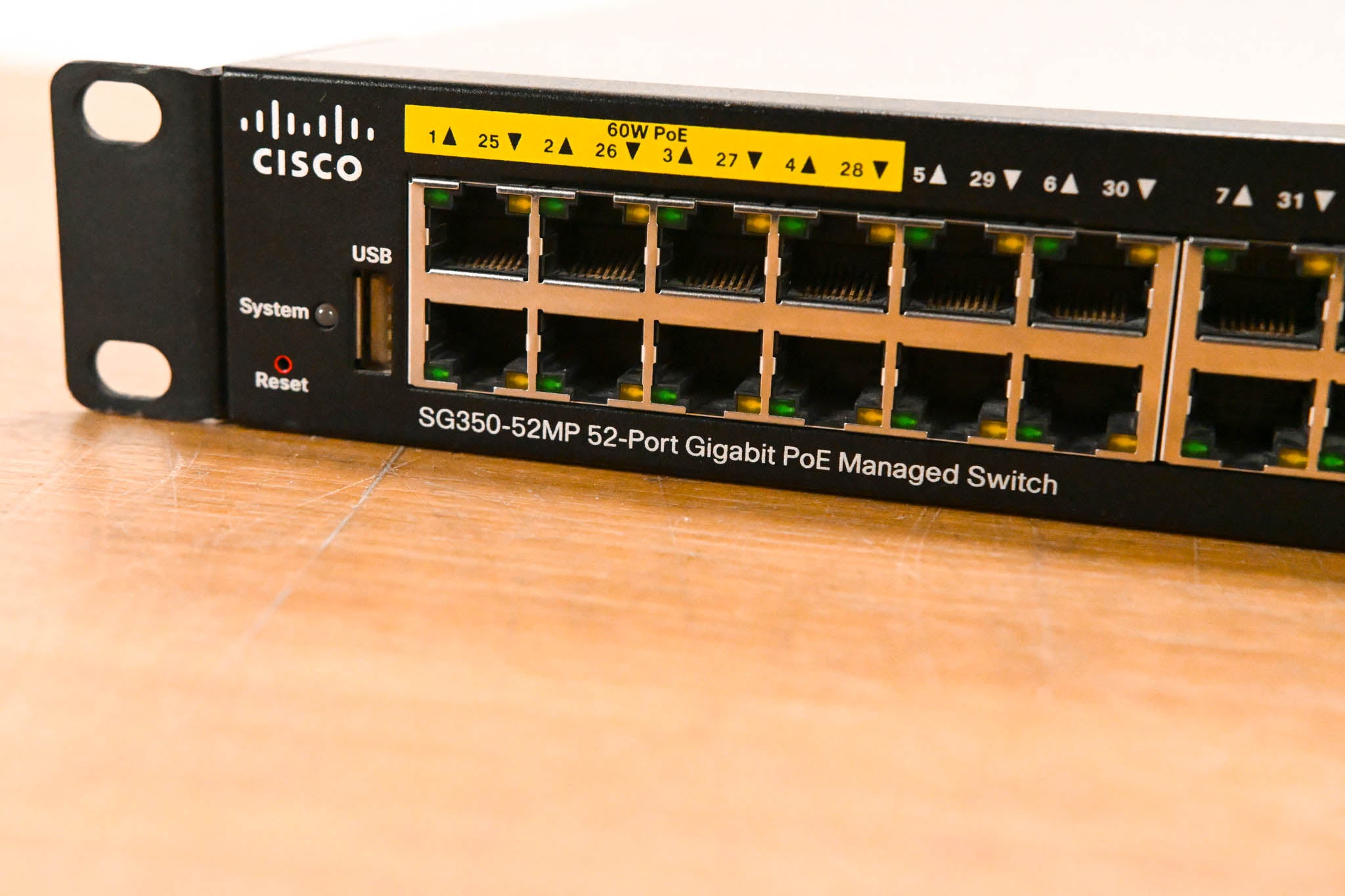 Cisco SG350-52MP 52-Port Gigabit PoE Managed Switch