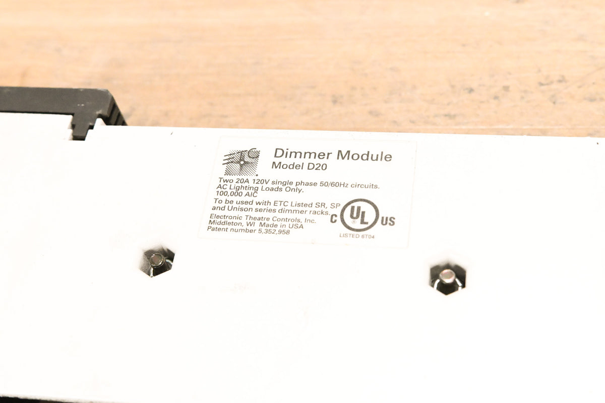 ETC D20 Dual 20A Dimmer Module (Pack of 4)