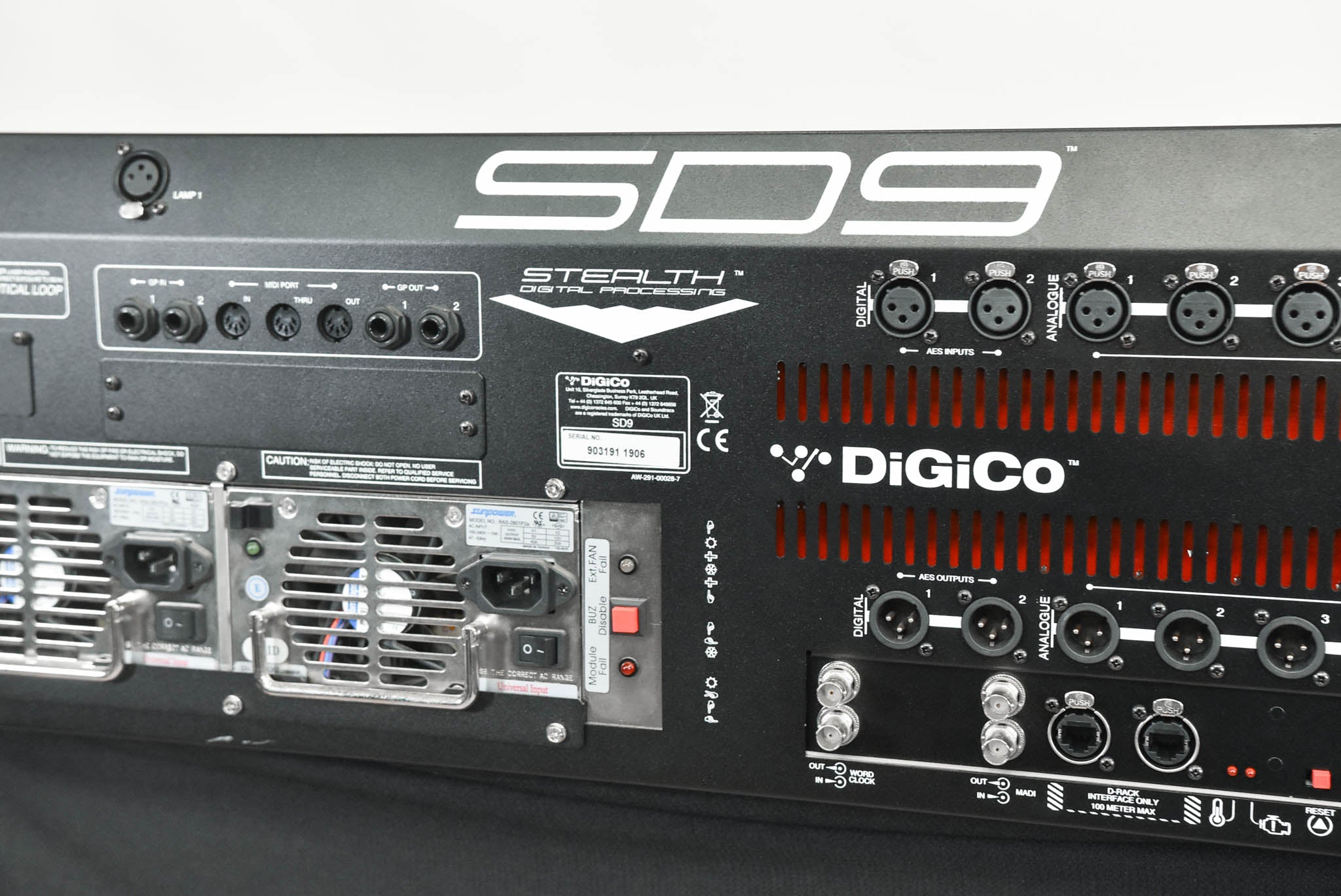 DiGiCo SD9 Digital Mixing Console with two D-Racks