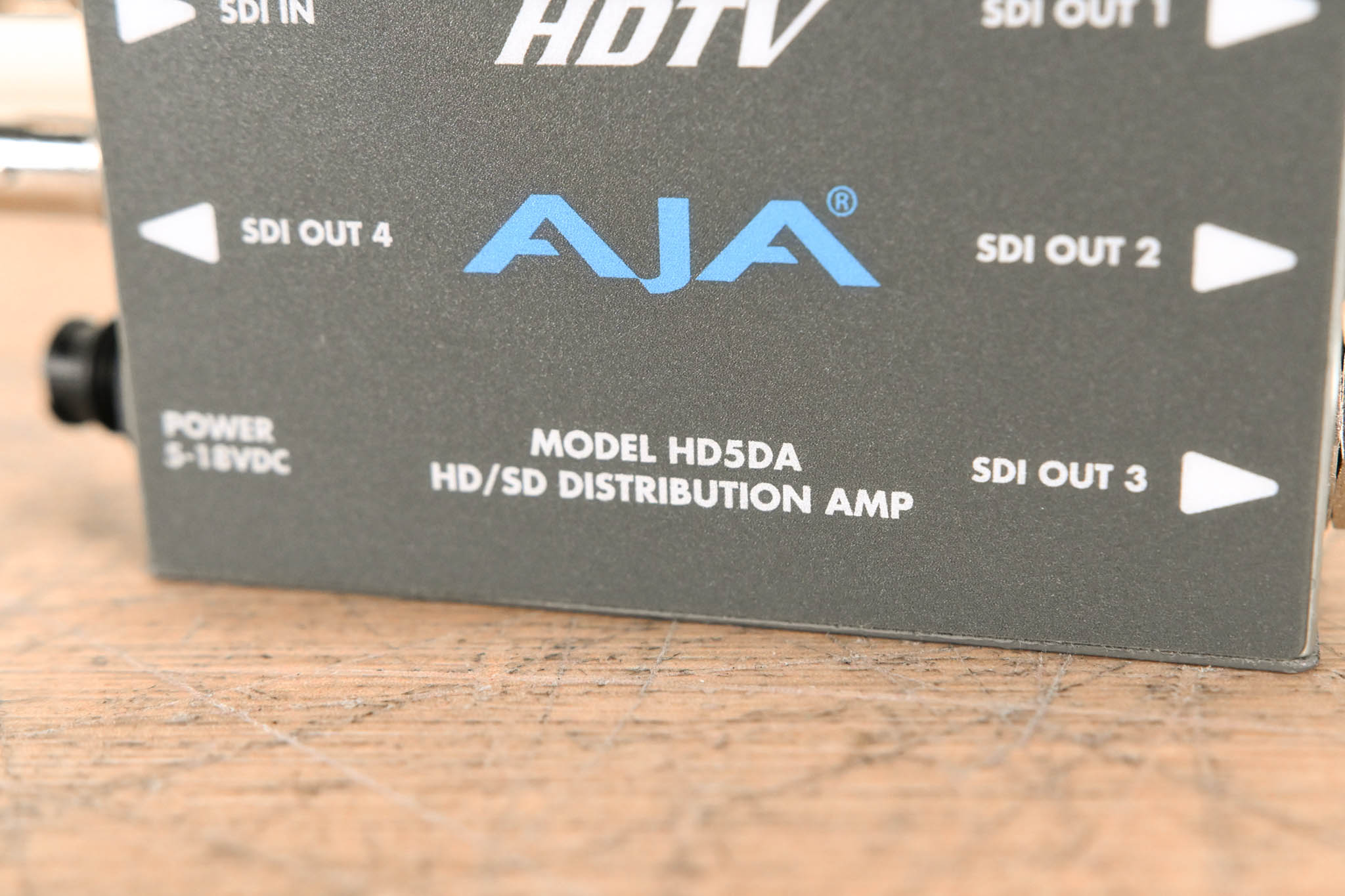 AJA HD5DA 1x4 HD/SD-SDI Distribution Amplifier/Repeater NO POWER SUPPLY