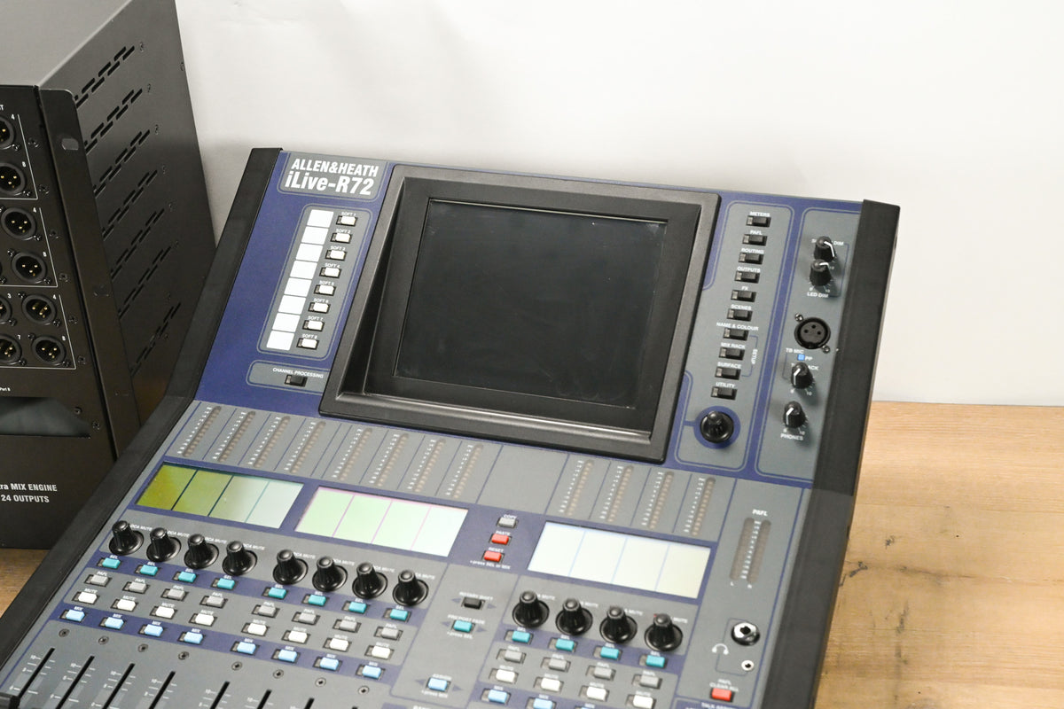 Allen & Heath iLive-R72 Mixing Surface with iDR-48 Fixed Format MixRack